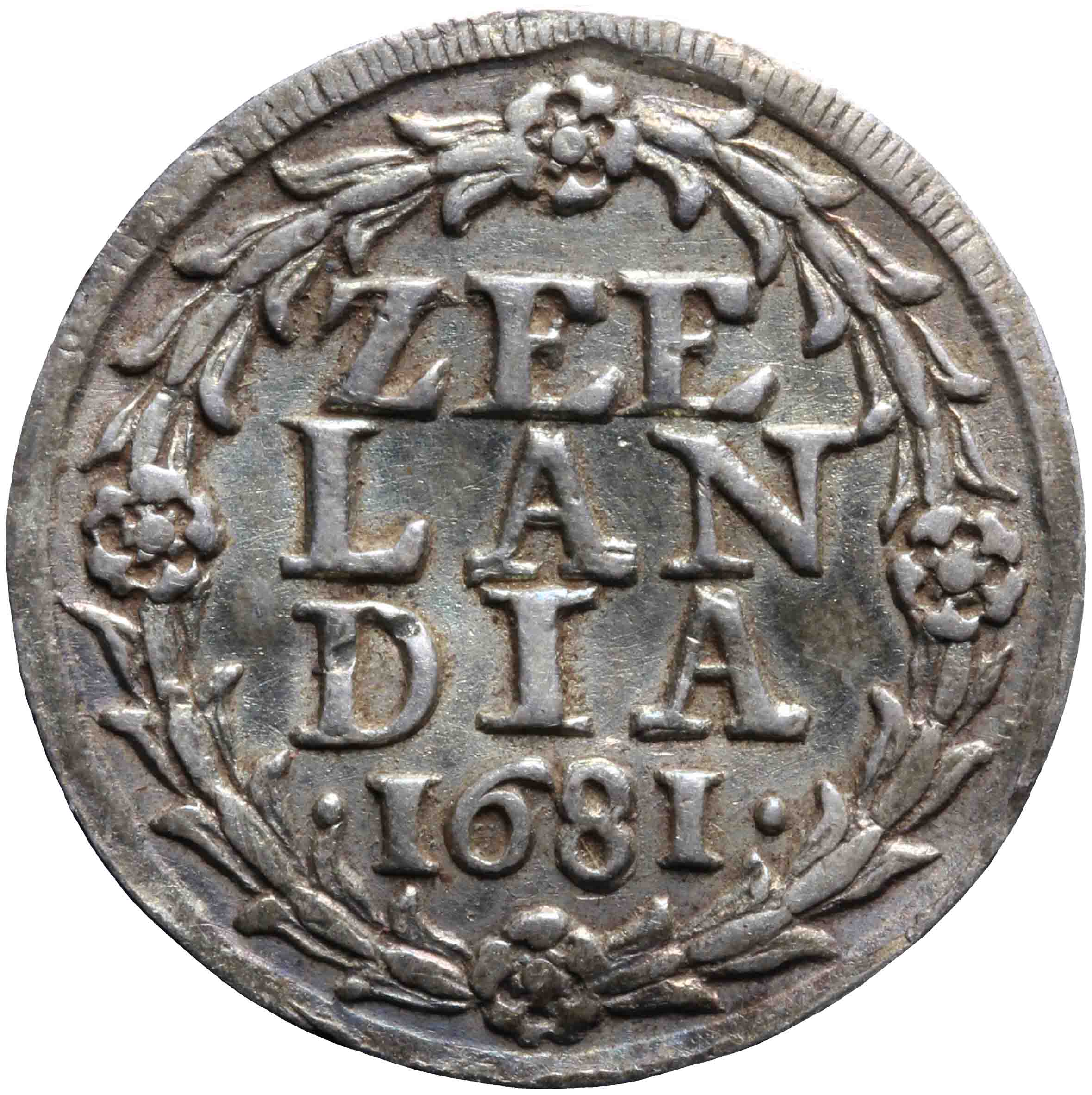 Afbeelding van de keerzijde. duit. Inventarisnummer:MA-00045
