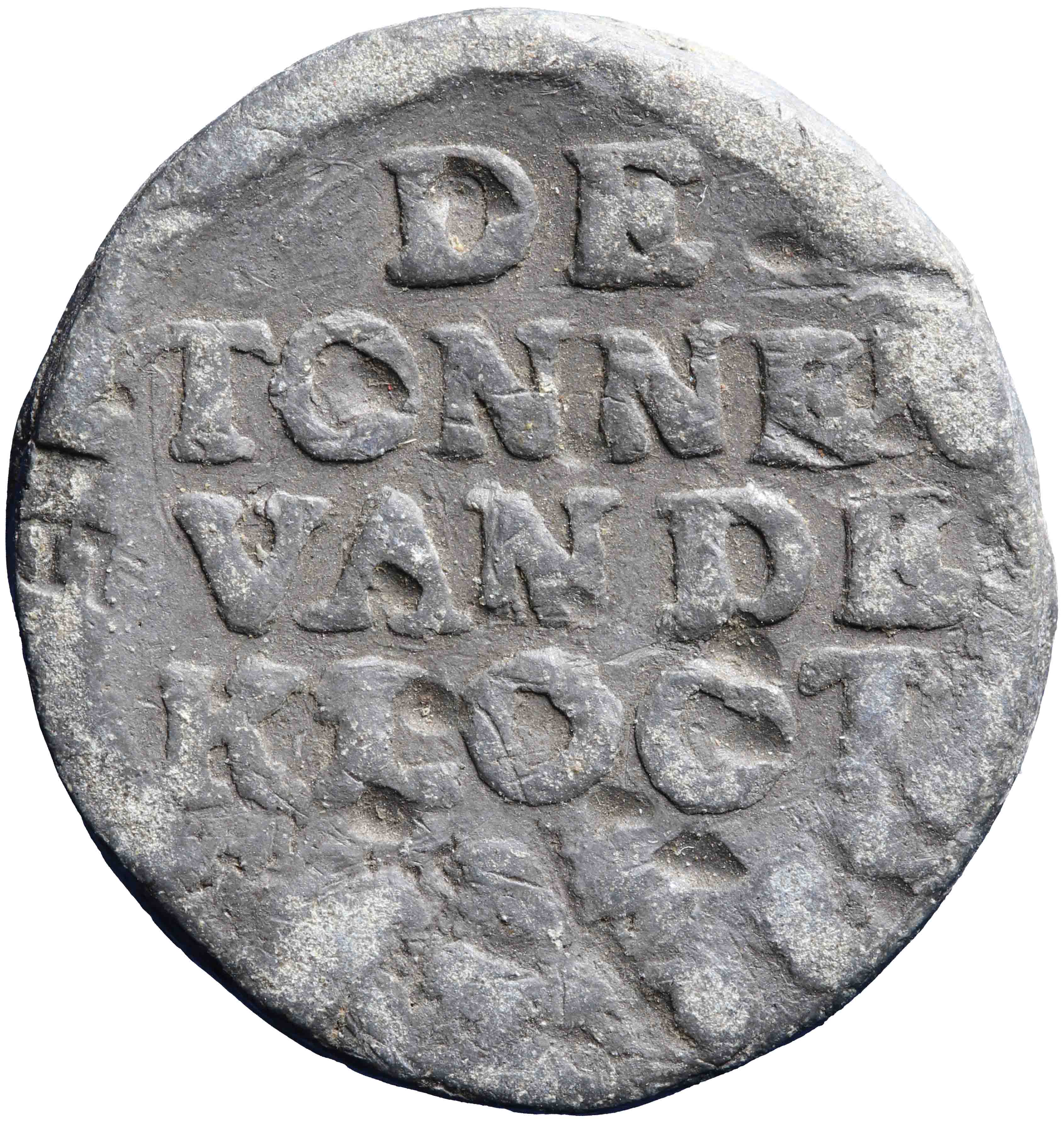 Afbeelding van de voorzijde. vier gulden. Inventarisnummer:MA-00957