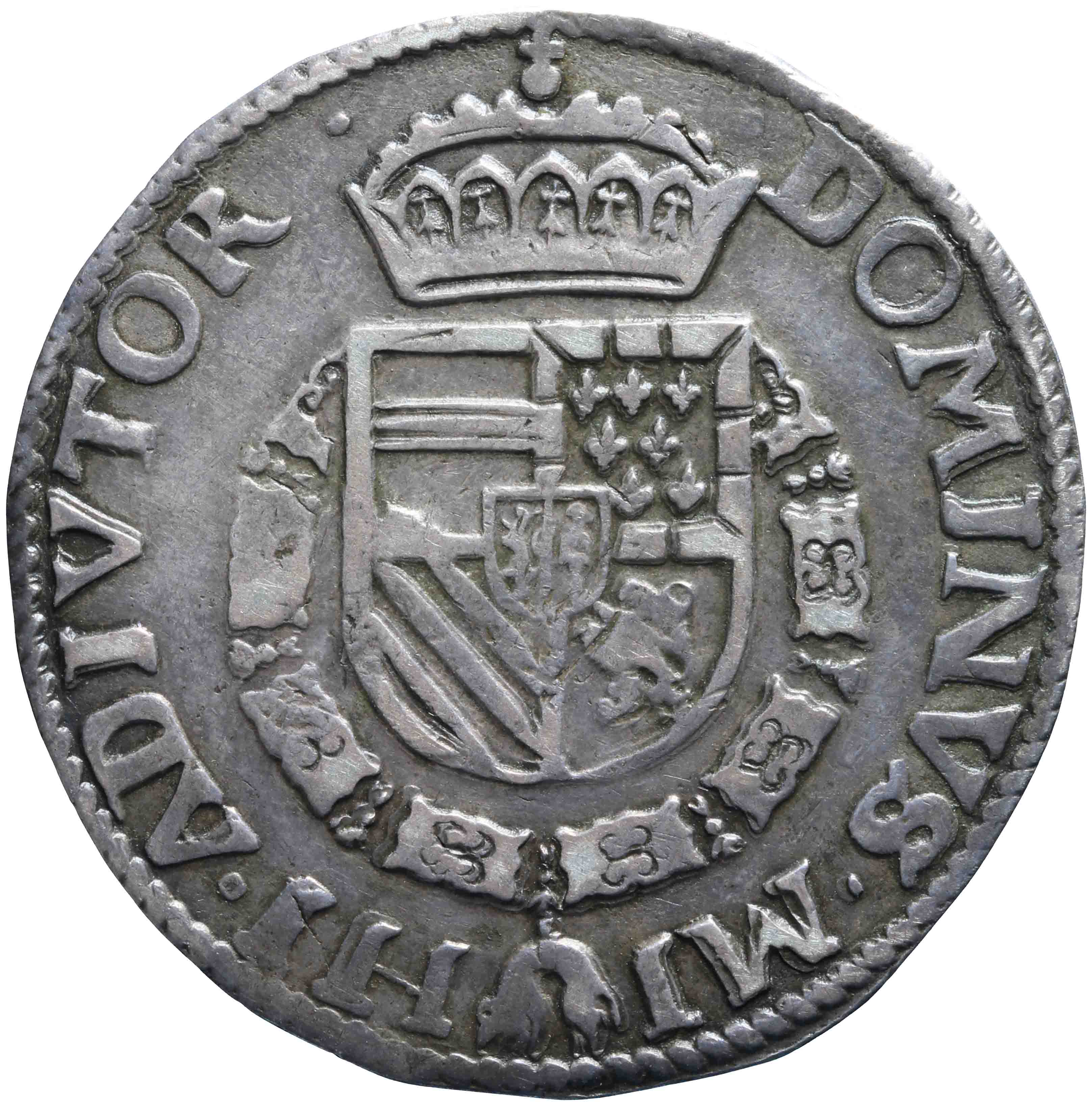 Afbeelding van de keerzijde. Bourgondische rijksdaalder. Inventarisnummer:NM-00780