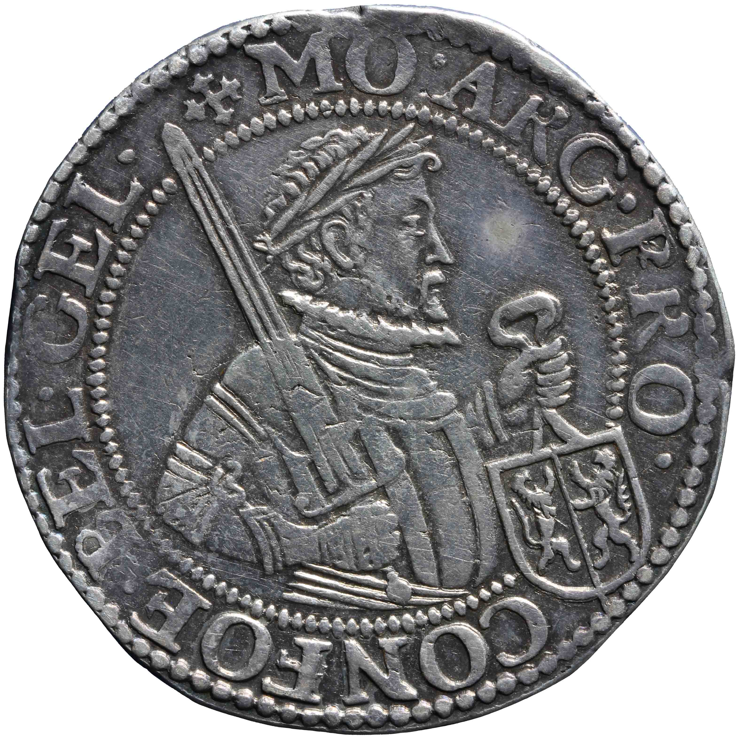 Afbeelding van de voorzijde. Nederlandse rijksdaalder. Inventarisnummer:NM-00858