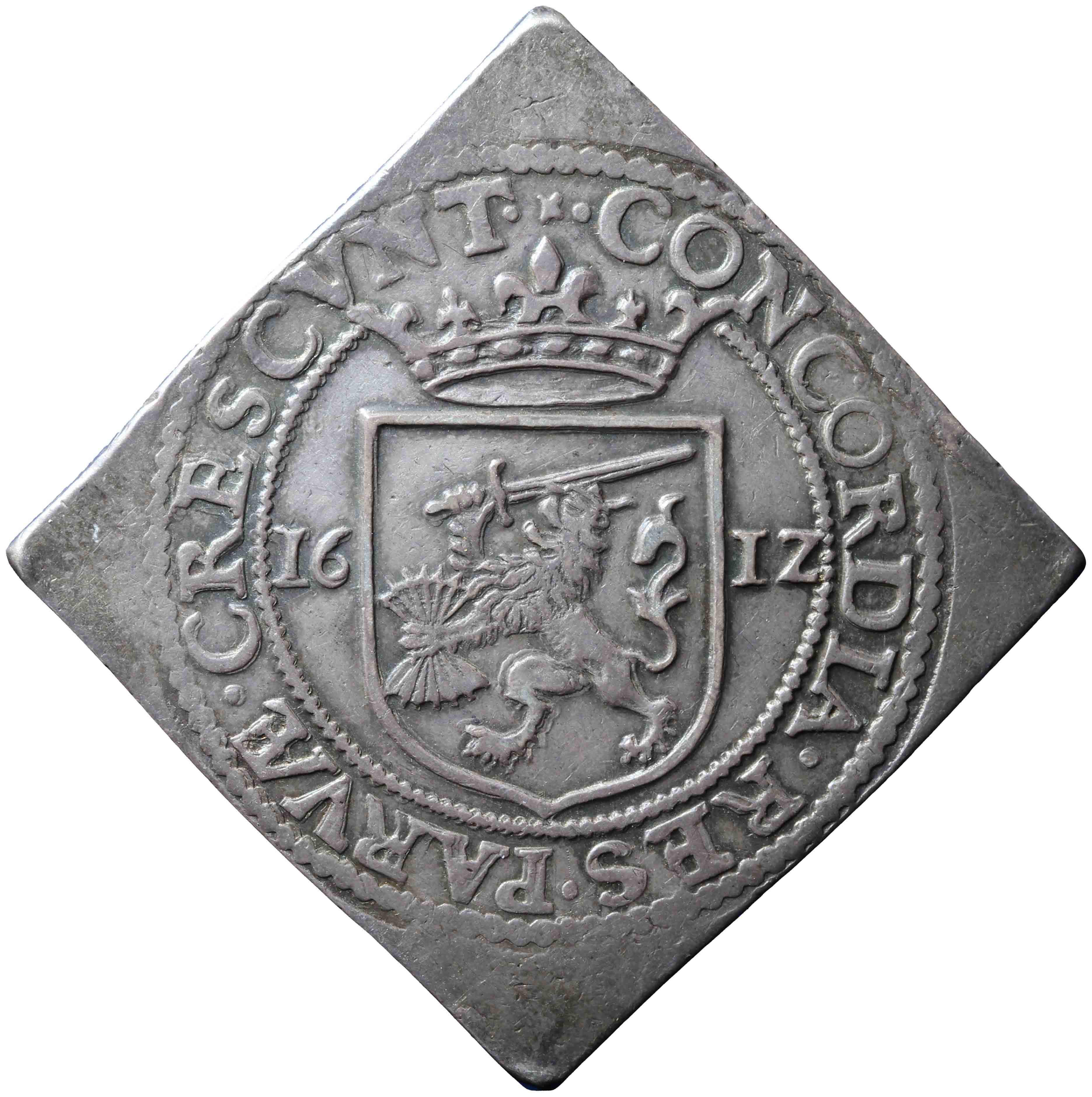 Afbeelding van de keerzijde. Nederlandse rijksdaalder. Inventarisnummer:NM-00871