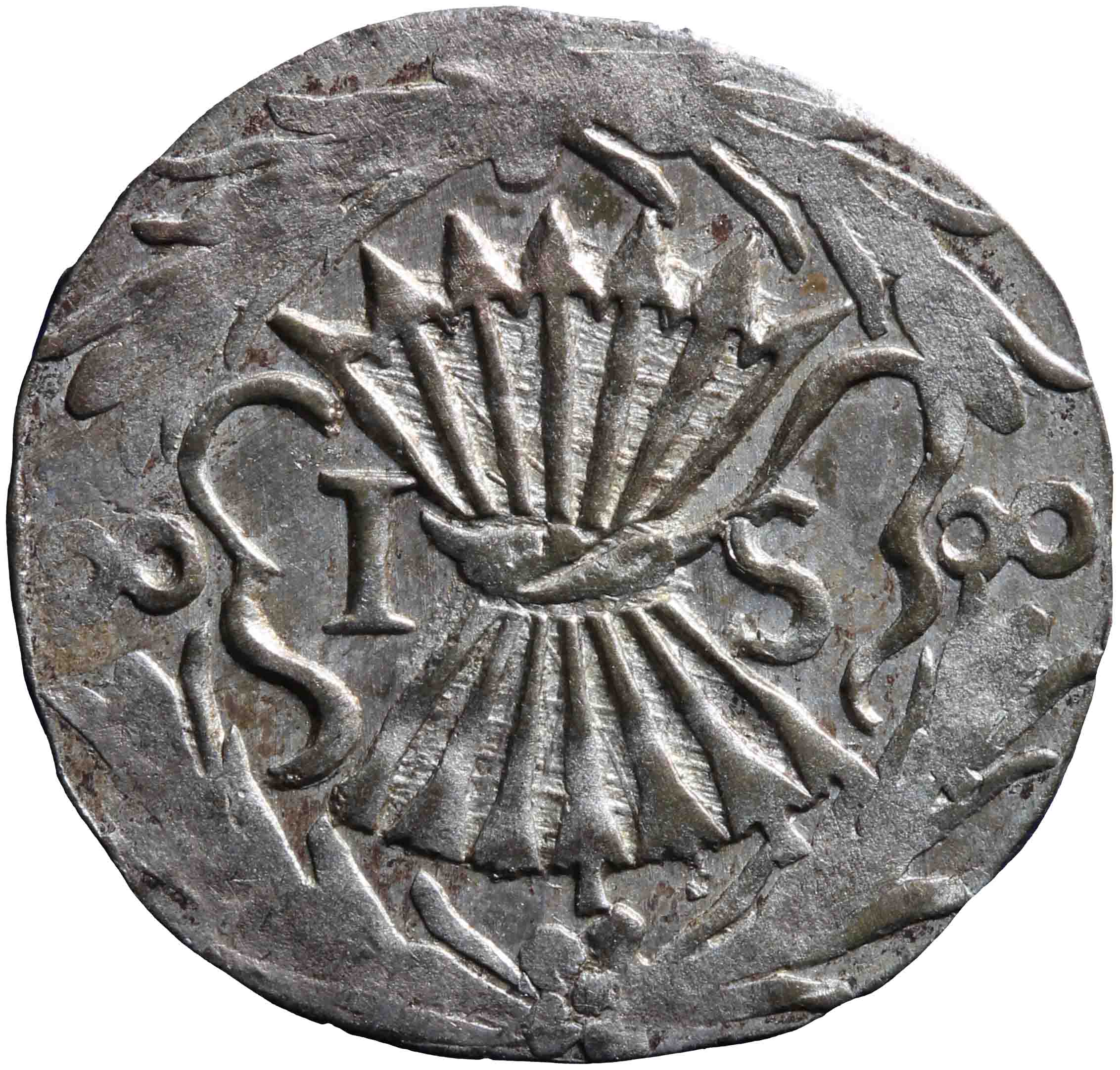 Afbeelding van de voorzijde. stuiver. Inventarisnummer:NM-00971