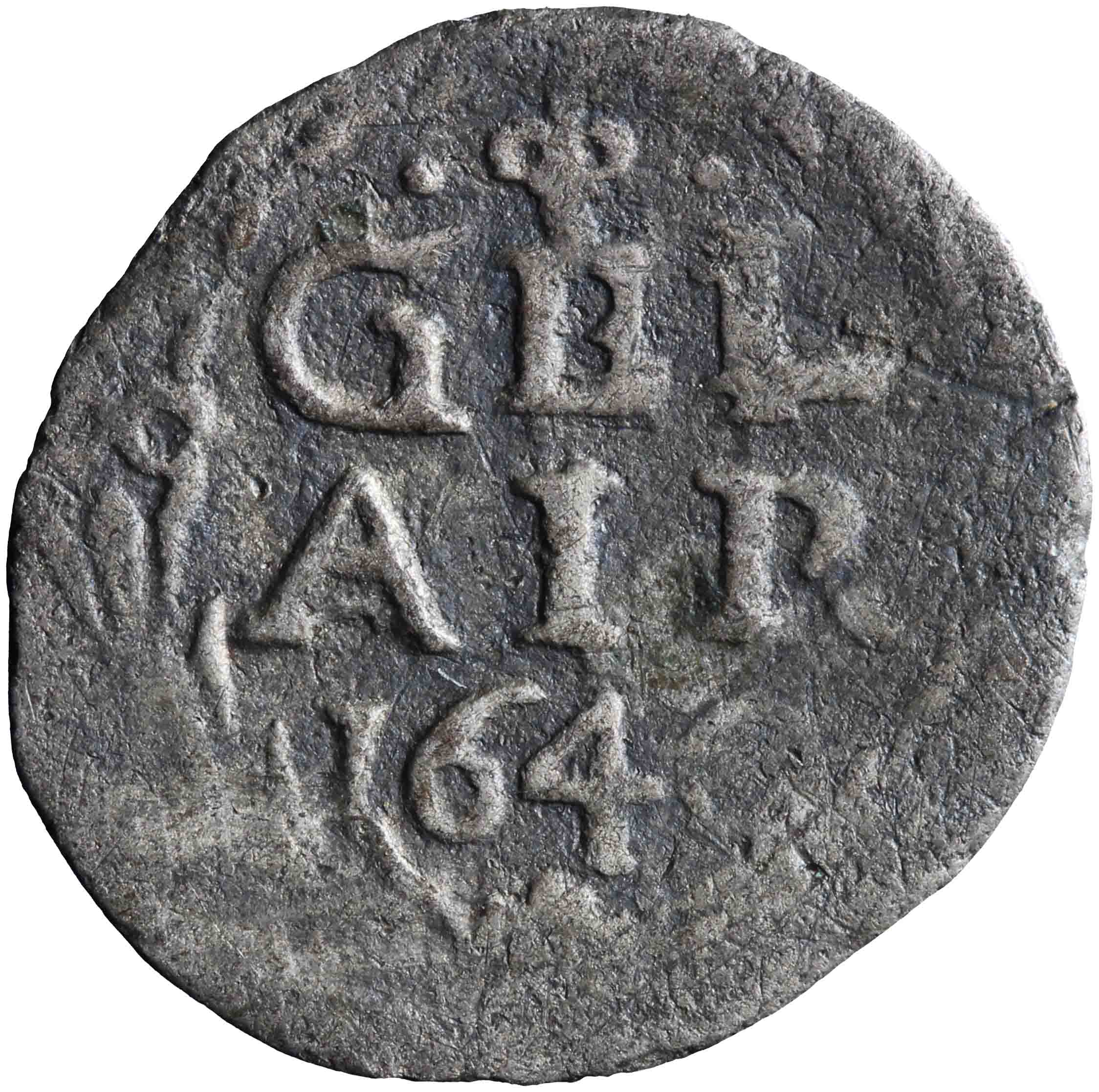 Afbeelding van de keerzijde. stuiver. Inventarisnummer:NM-00972