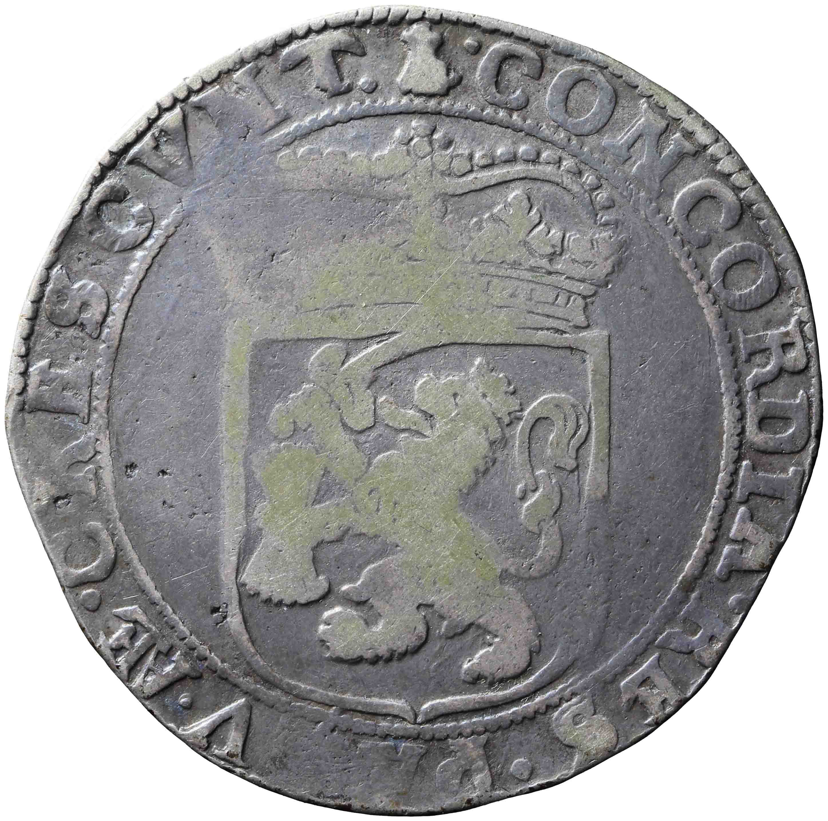 Afbeelding van de keerzijde. zilveren dukaat. Inventarisnummer:NM-01043