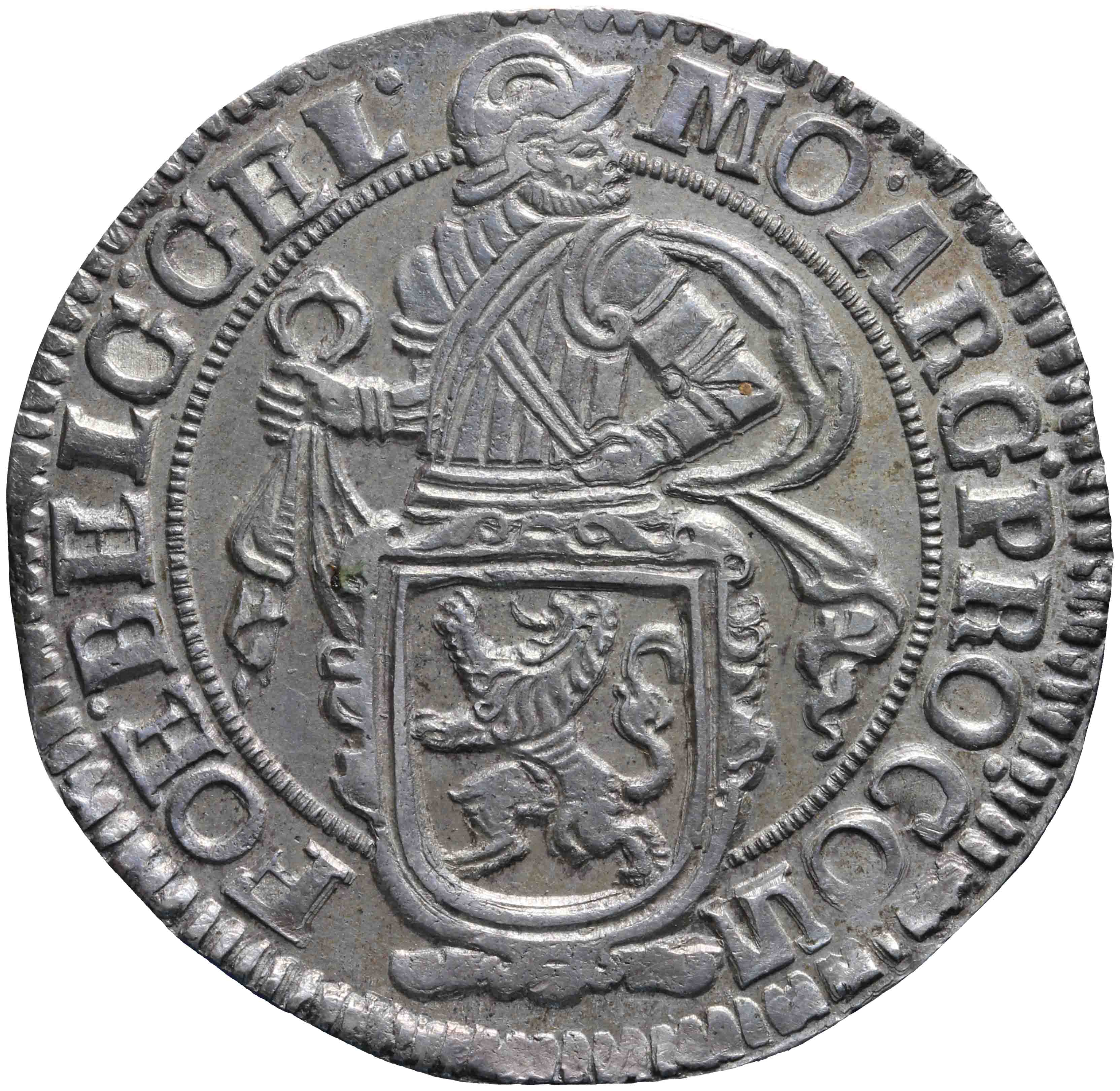 Afbeelding van de keerzijde. leeuwendaalder op Generaliteitsmuntvoet. Inventarisnummer:NM-01109