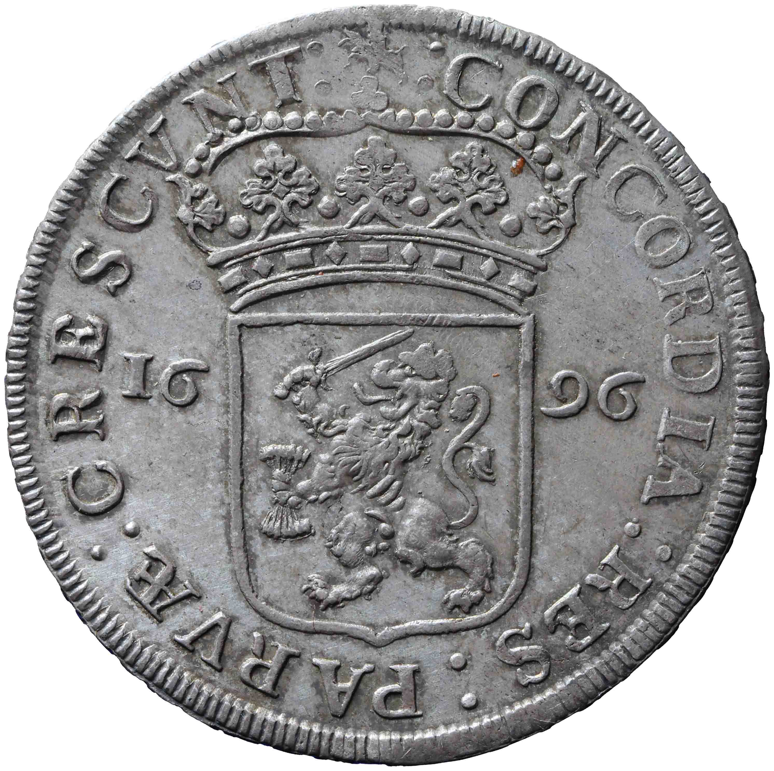 Afbeelding van de keerzijde. zilveren dukaat. Inventarisnummer:NM-01123