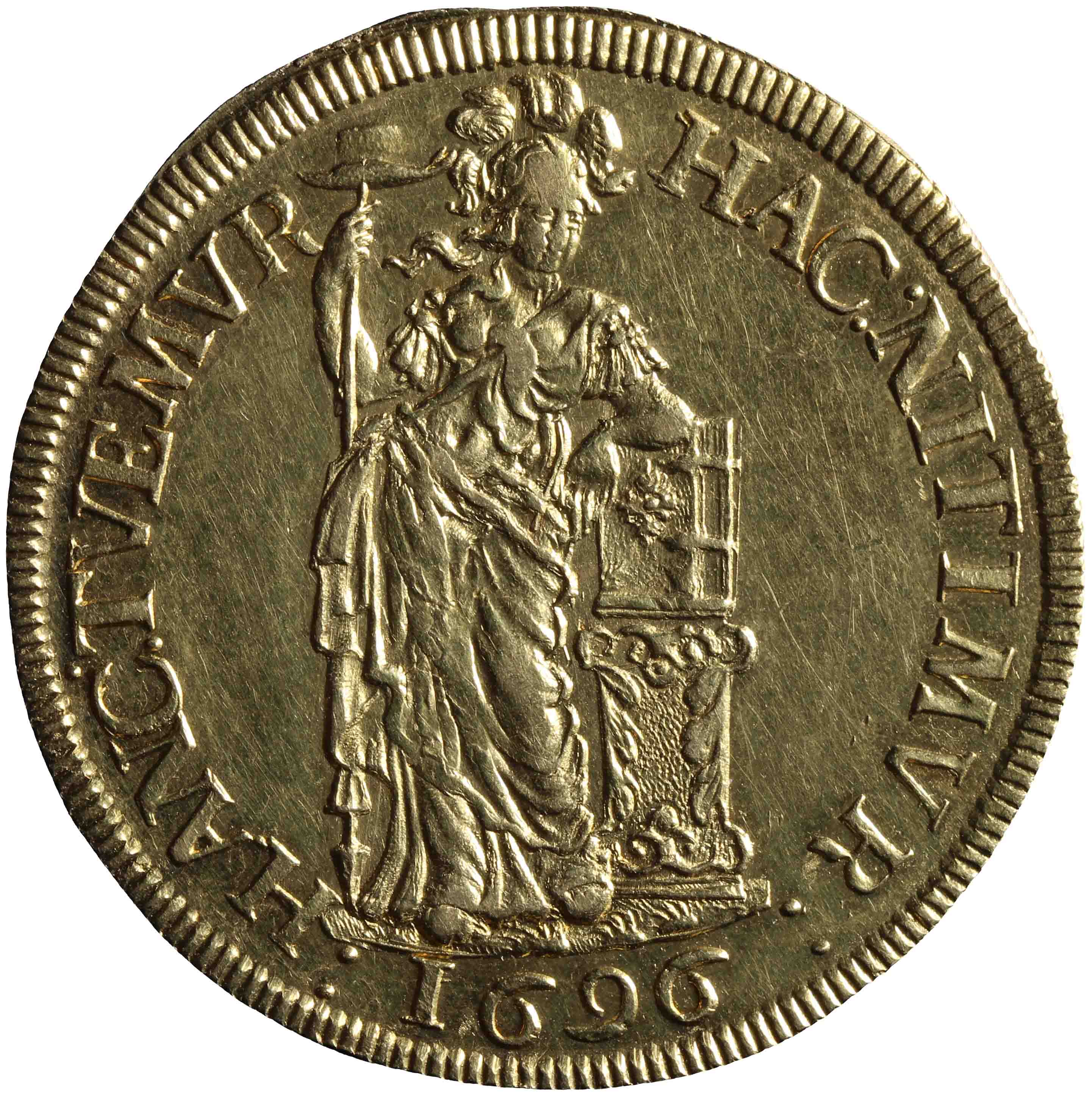 Afbeelding van de voorzijde. provinciale of staten  tweegulden. Inventarisnummer:NM-01124