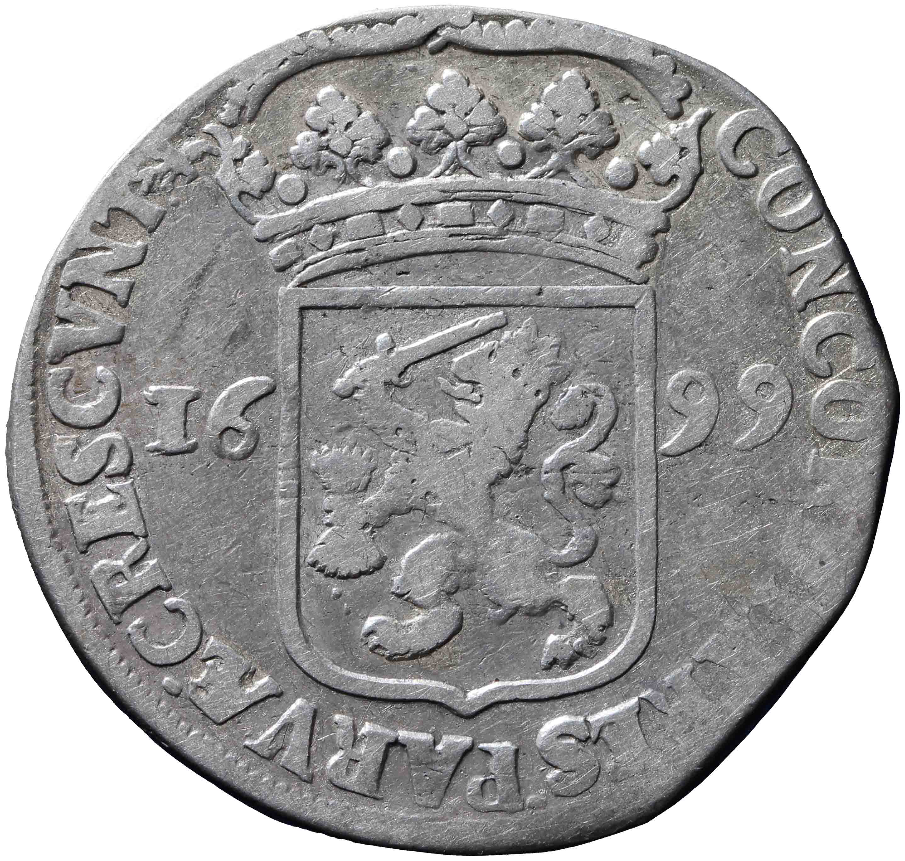 Afbeelding van de keerzijde. zilveren dukaat. Inventarisnummer:NM-01132