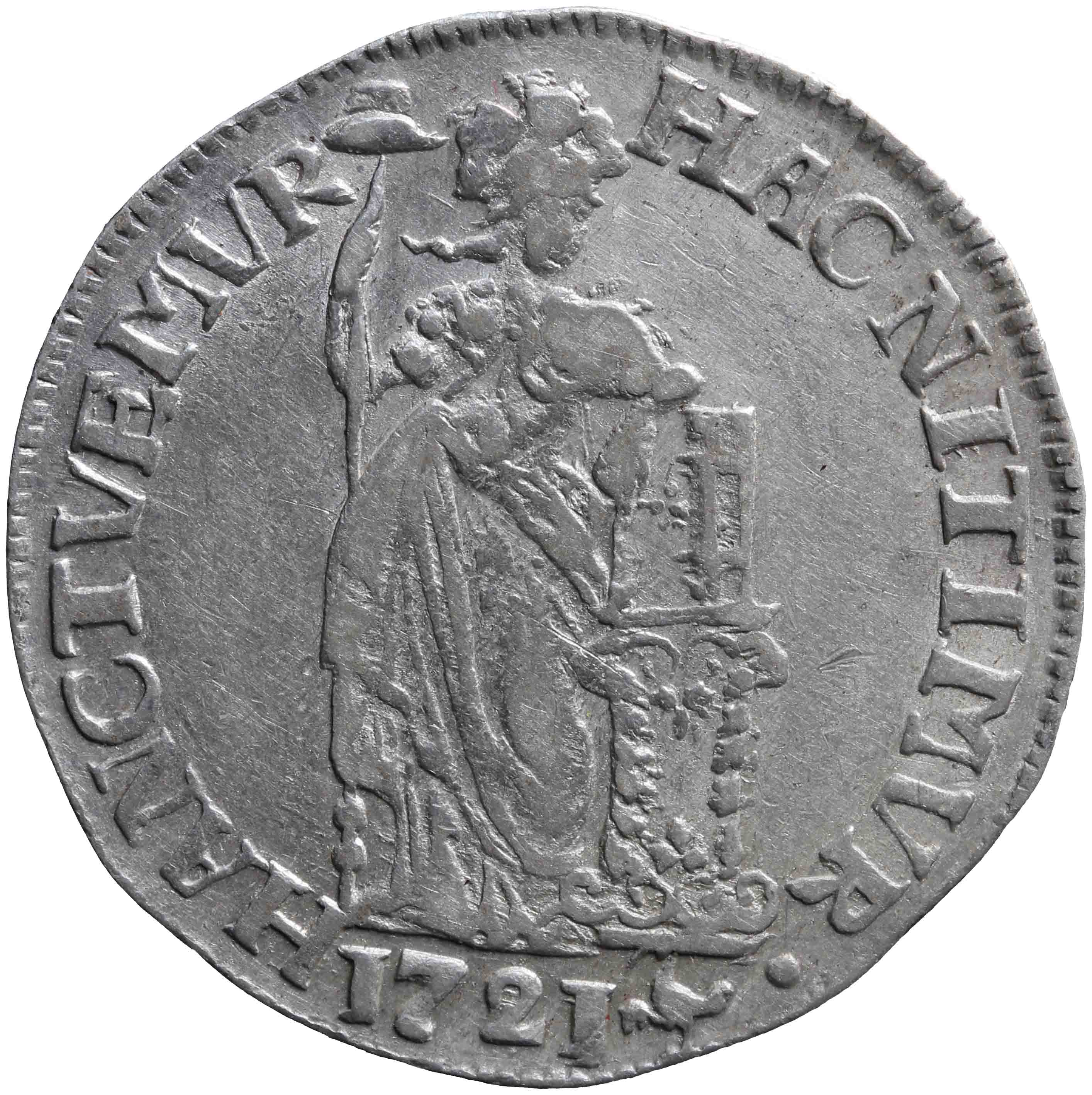 Afbeelding van de voorzijde. Generaliteitsgulden. Inventarisnummer:NM-01190