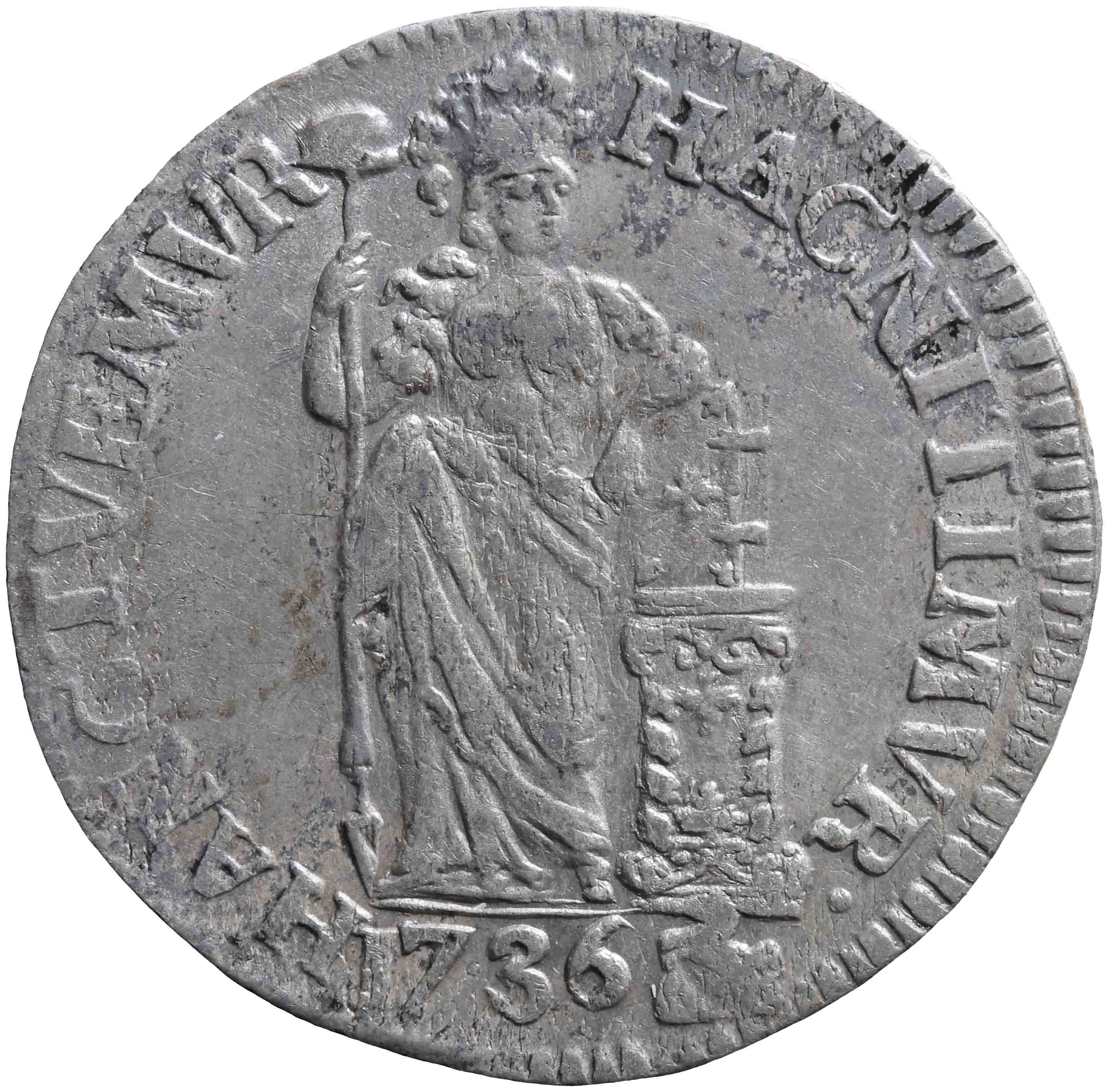 Afbeelding van de voorzijde. Generaliteitsgulden. Inventarisnummer:NM-01200