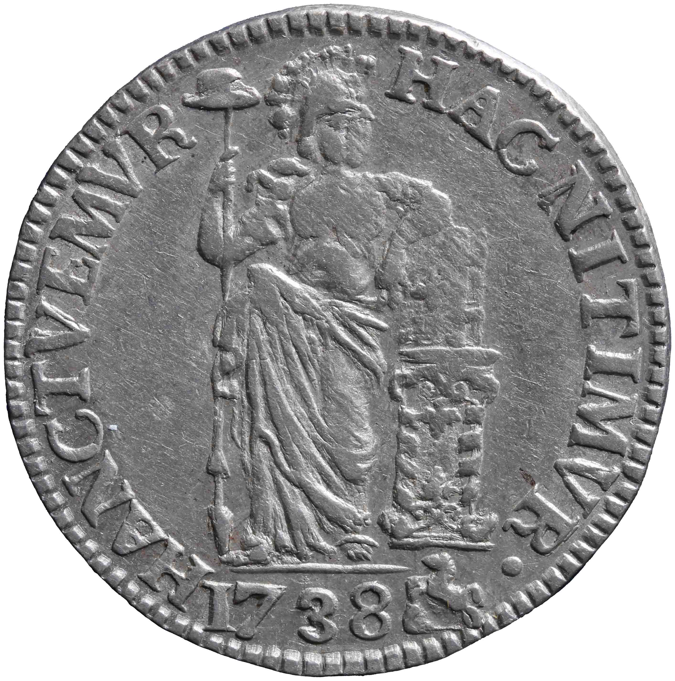 Afbeelding van de voorzijde. Generaliteitsgulden. Inventarisnummer:NM-01205