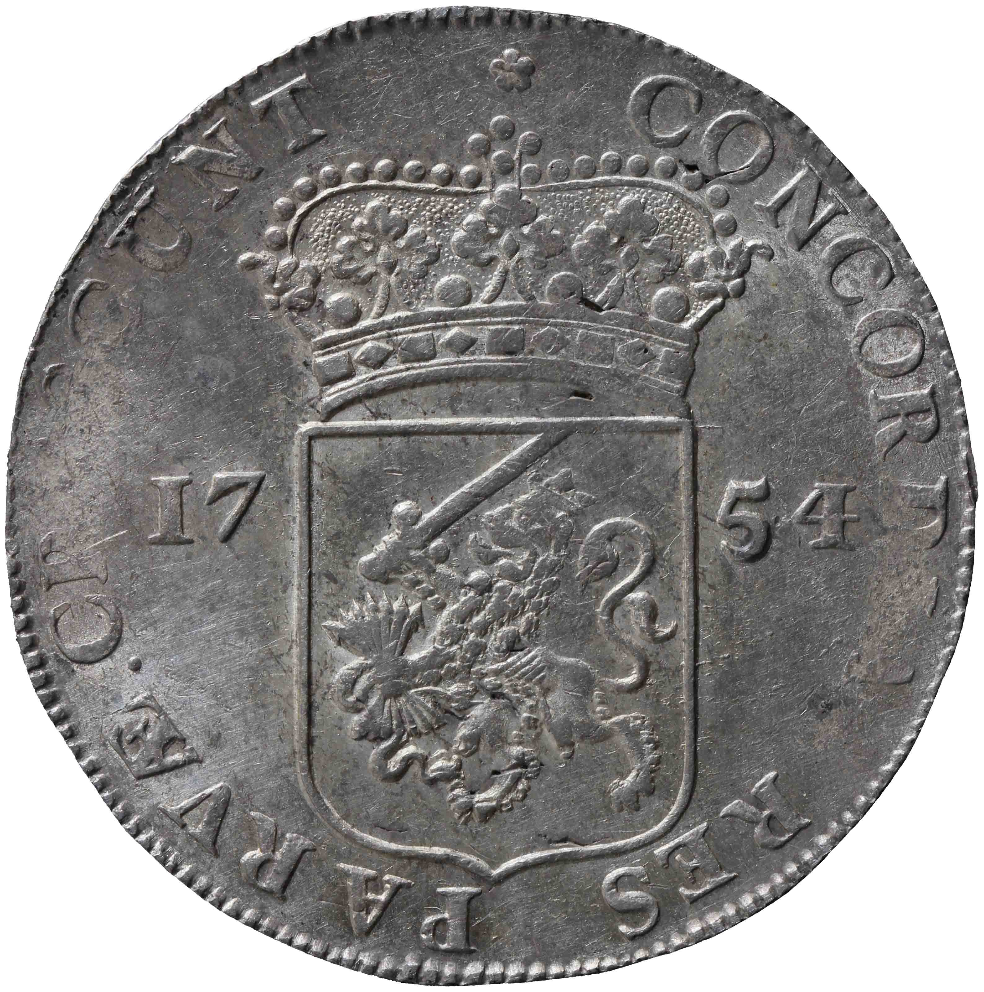 Afbeelding van de keerzijde. zilveren dukaat. Inventarisnummer:NM-01229