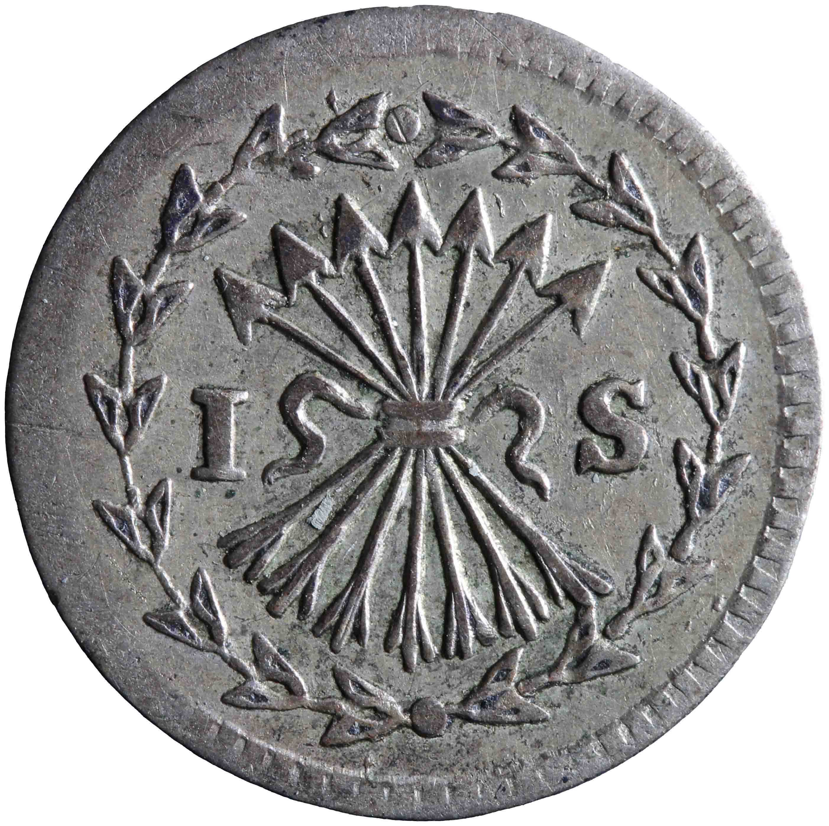 Afbeelding van de voorzijde. stuiver. Inventarisnummer:NM-01272