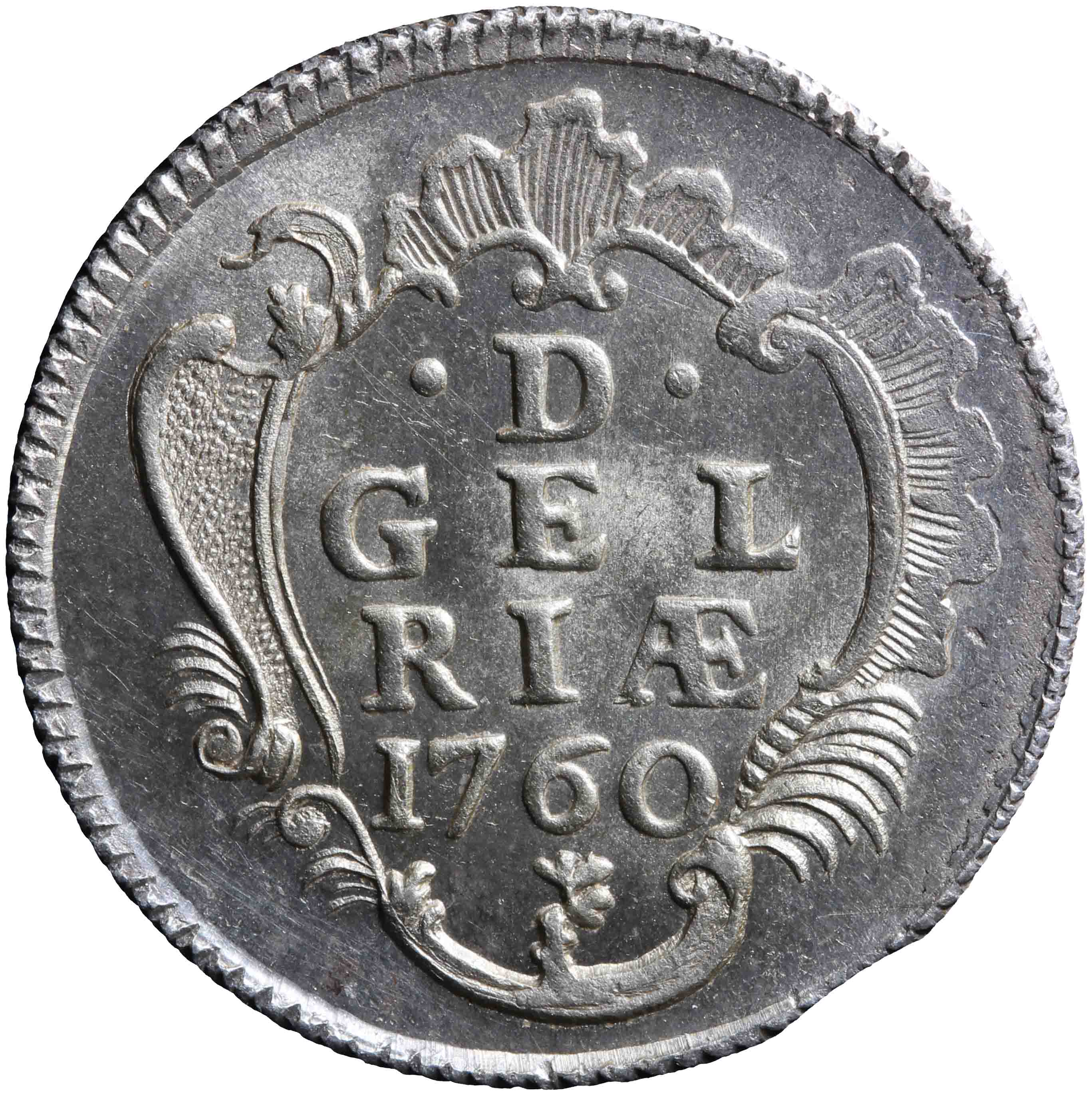 Afbeelding van de keerzijde. duit. Inventarisnummer:NM-01274