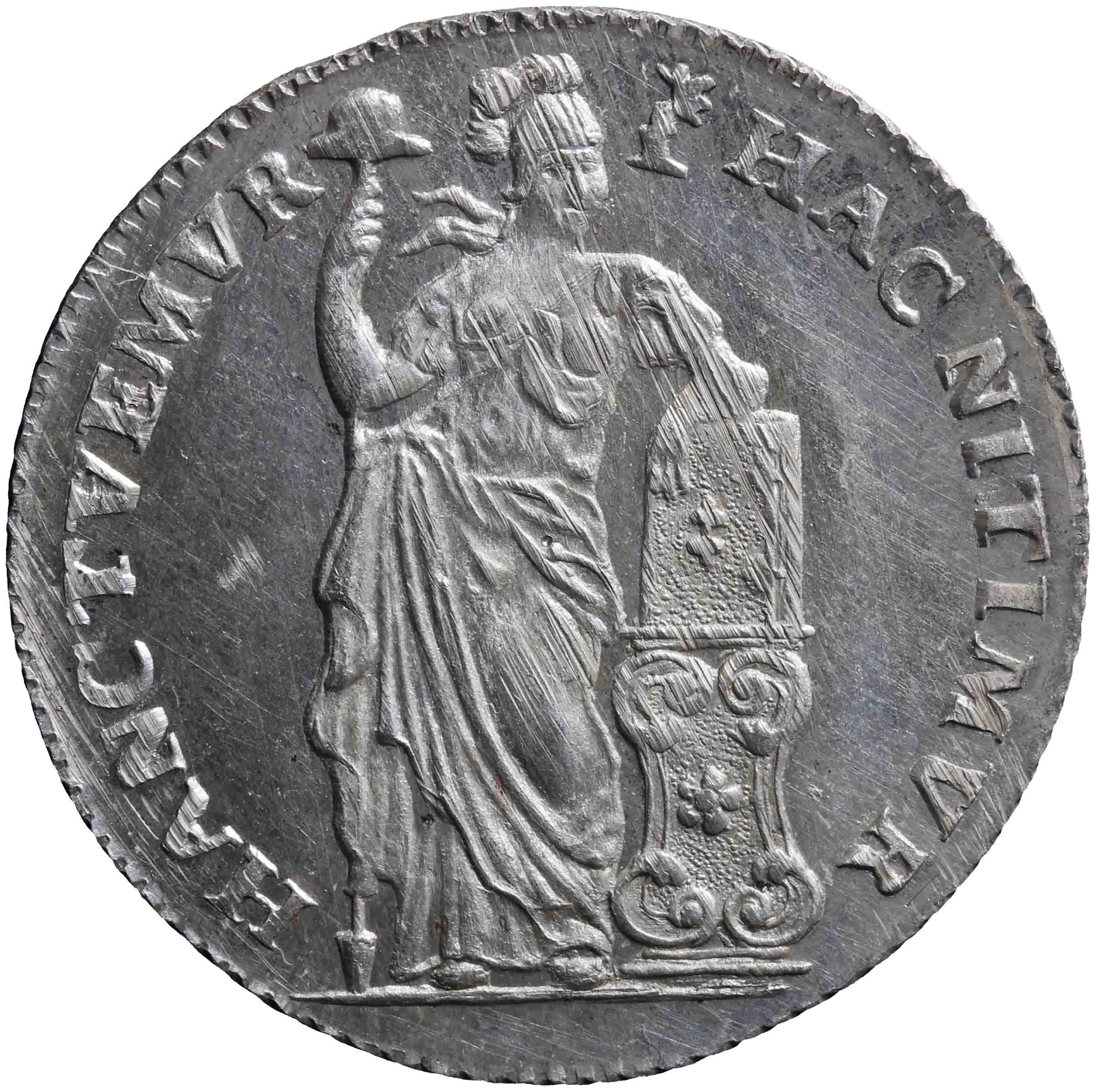 Image of the obverse. halve Generaliteitsgulden van tien stuiver. Inventory number:NM-01310