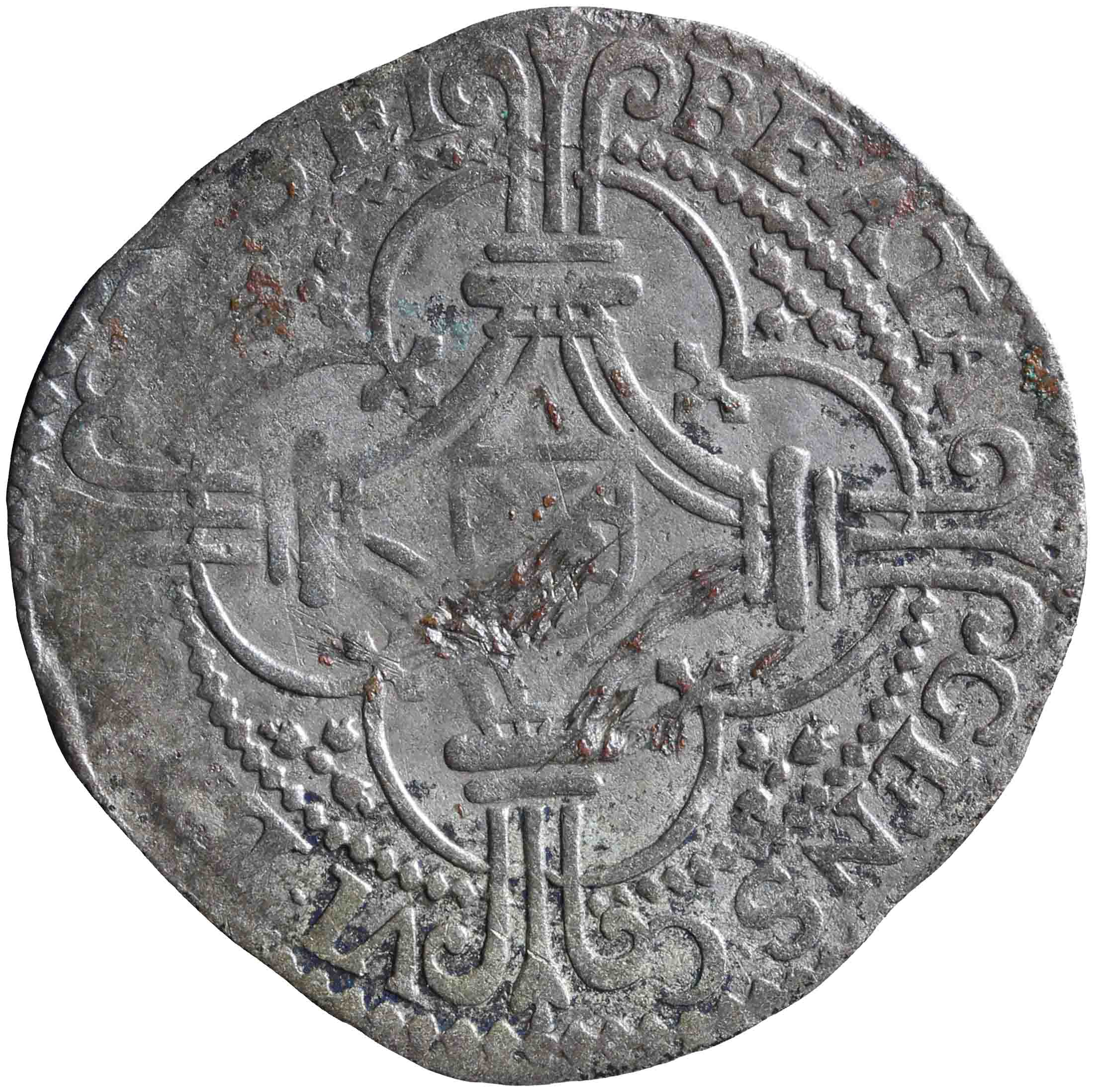 Afbeelding van de keerzijde. stuiver. Inventarisnummer:NM-01676