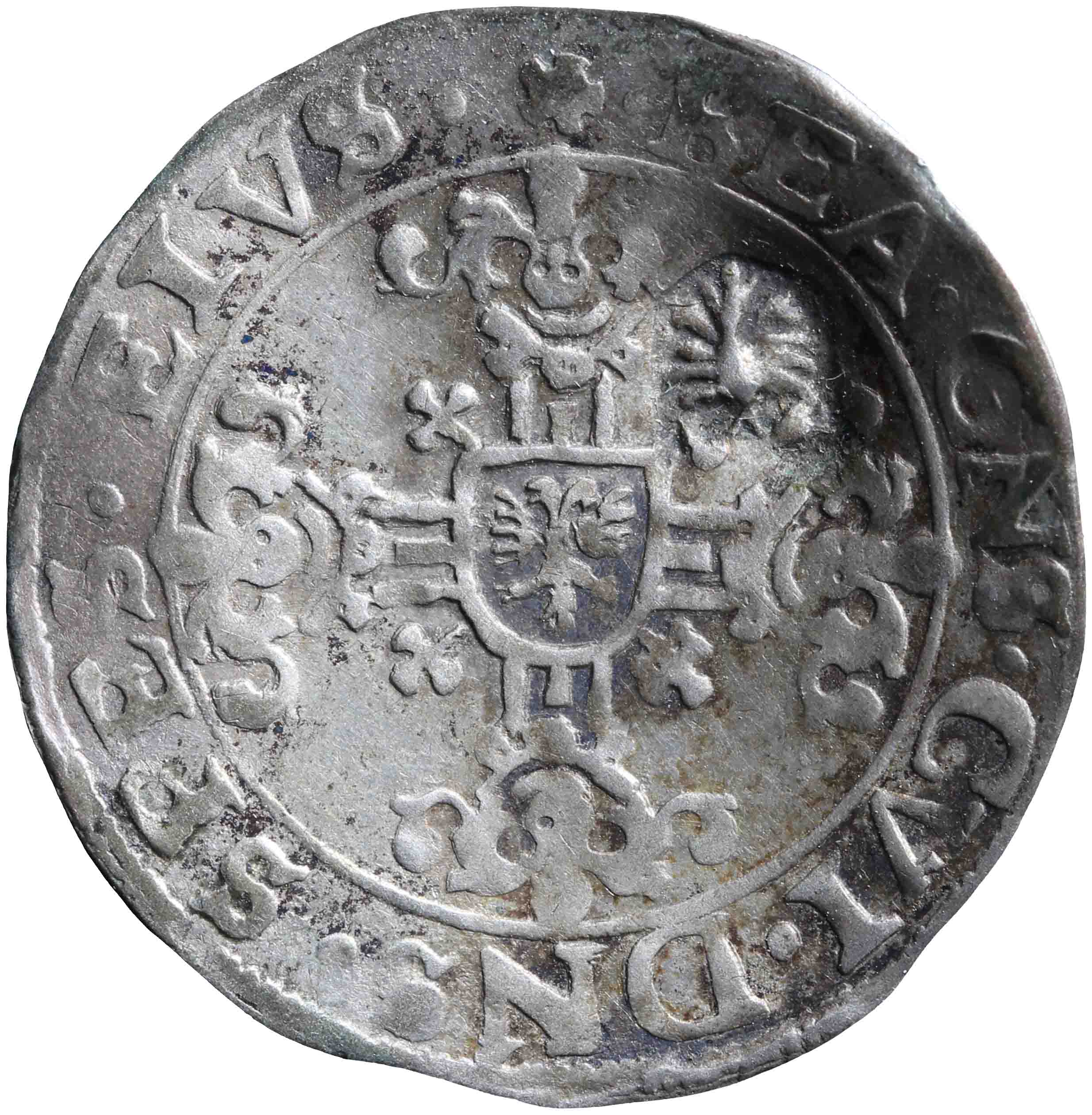 Afbeelding van de keerzijde. twee stuiver. Inventarisnummer:NM-01692
