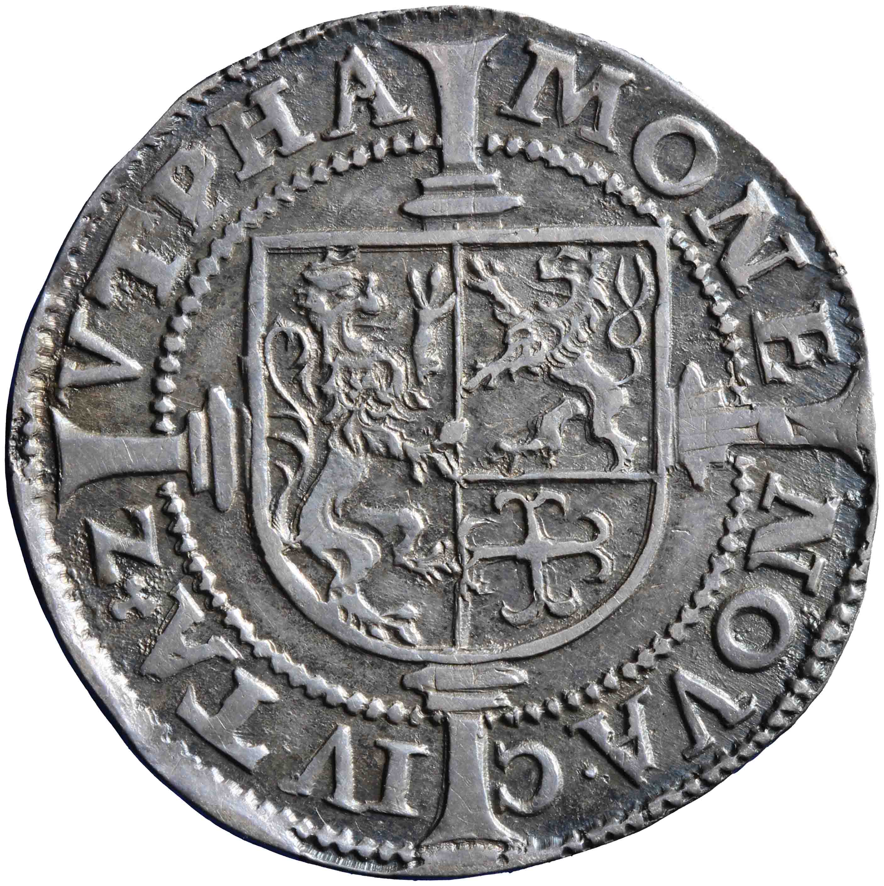 Image of the obverse. peerdeke ; kwart snaphaan van 1 1/2 stuiver. Inventory number:NM-01828