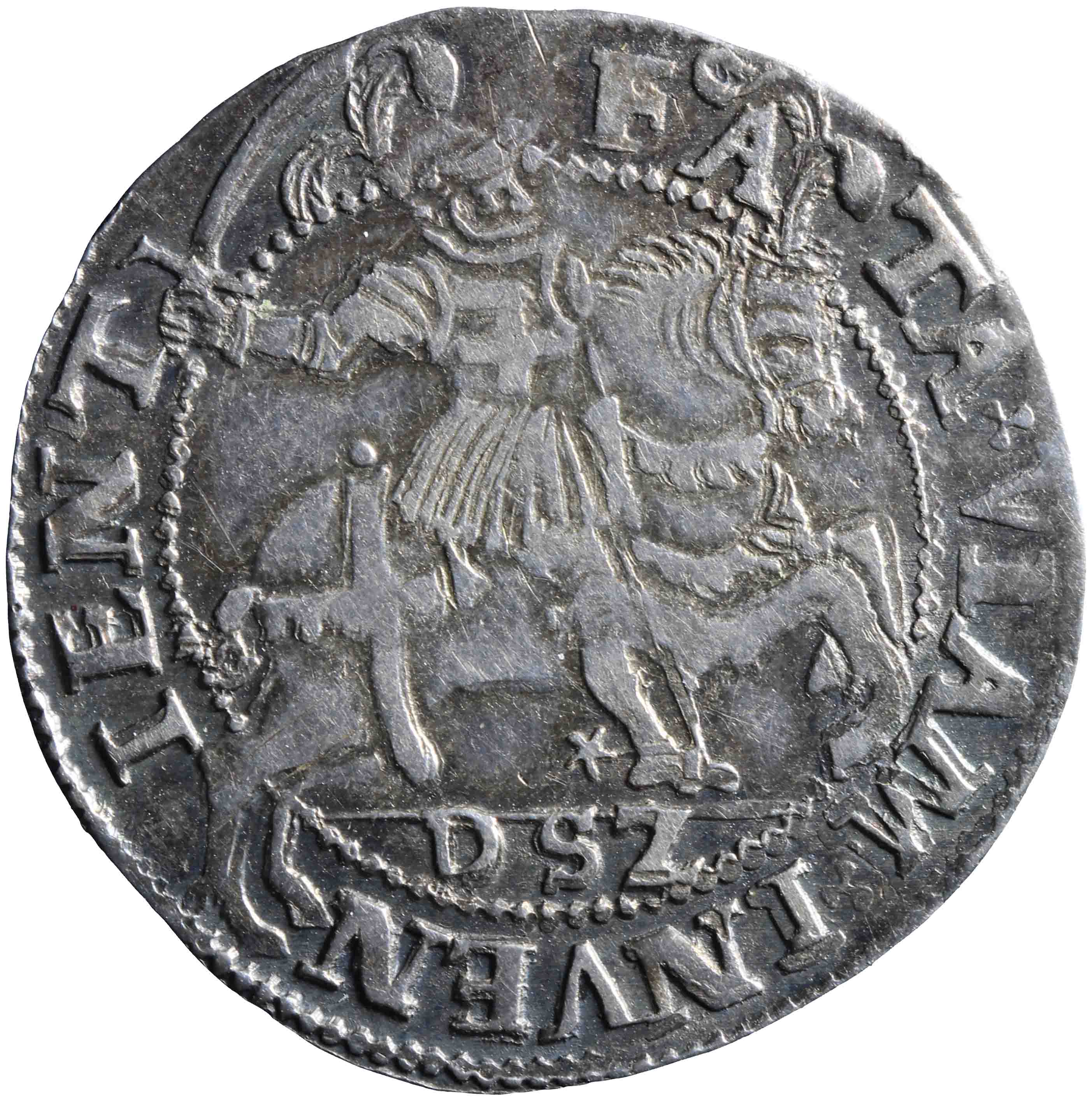 Image of the reverse. peerdeke ; kwart snaphaan van 1 1/2 stuiver. Inventory number:NM-01828