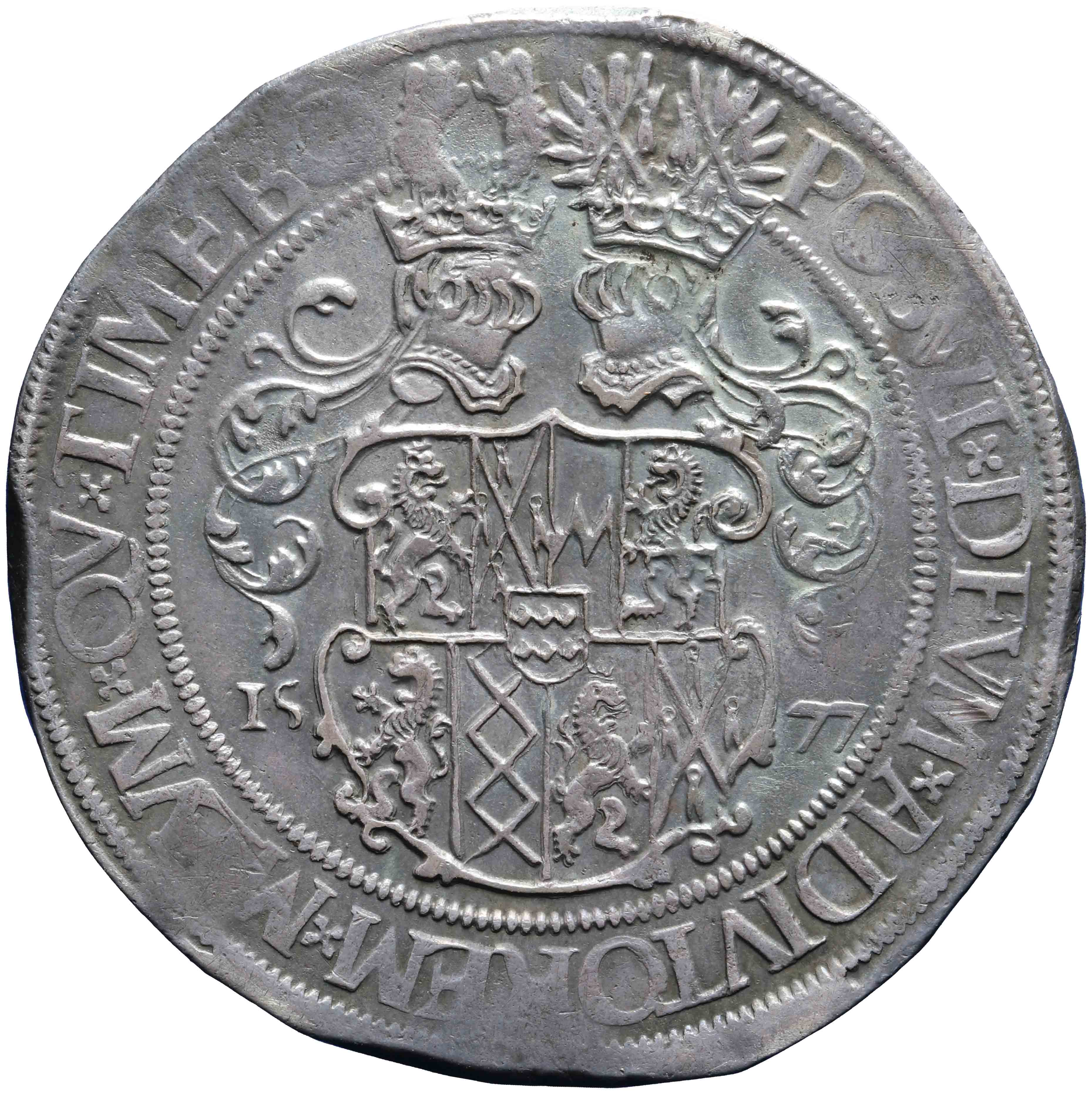 Afbeelding van de keerzijde. daalder. Inventarisnummer:NM-02210