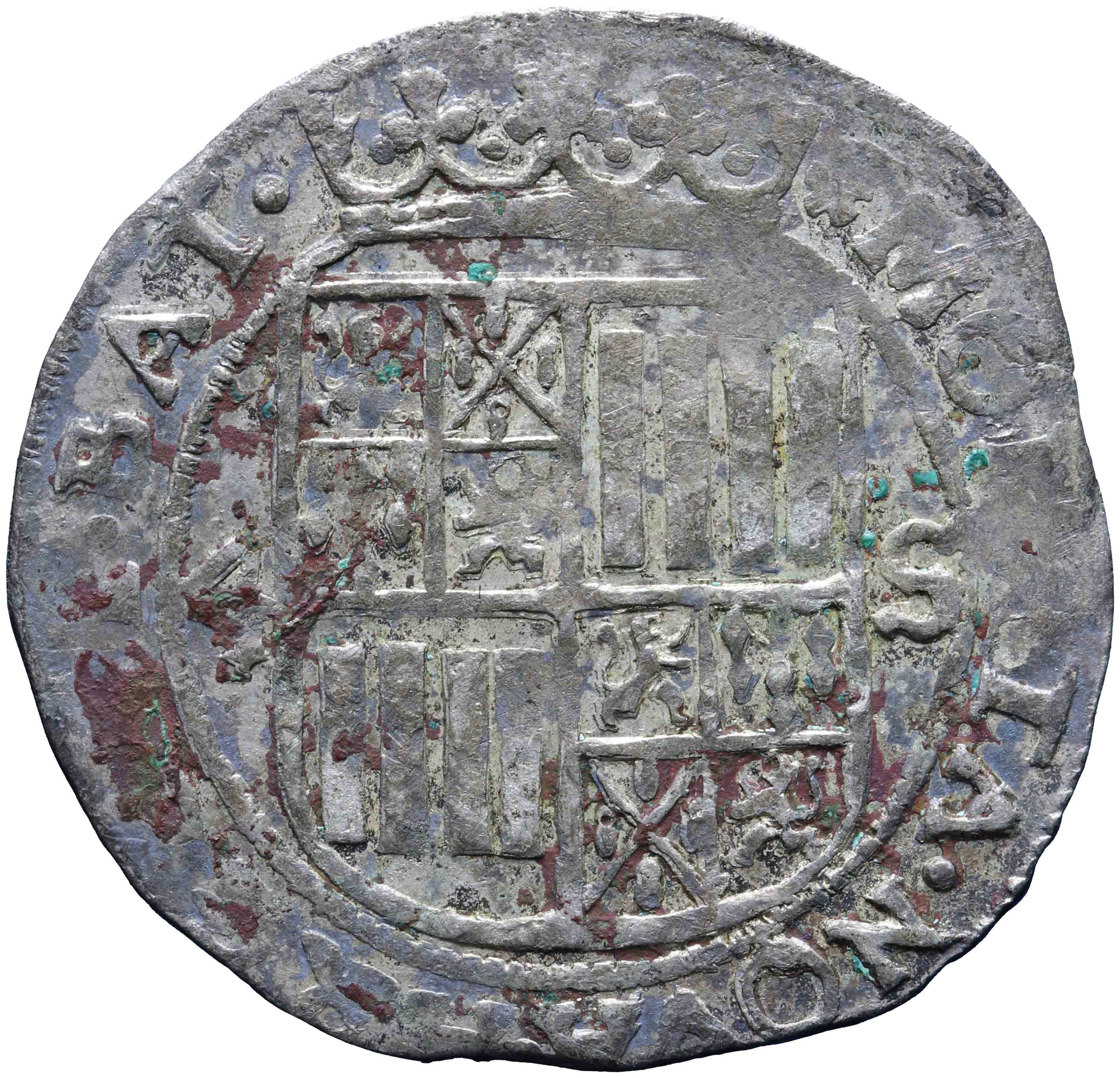 Afbeelding van de voorzijde. vier stuiver. Inventarisnummer:NM-02274