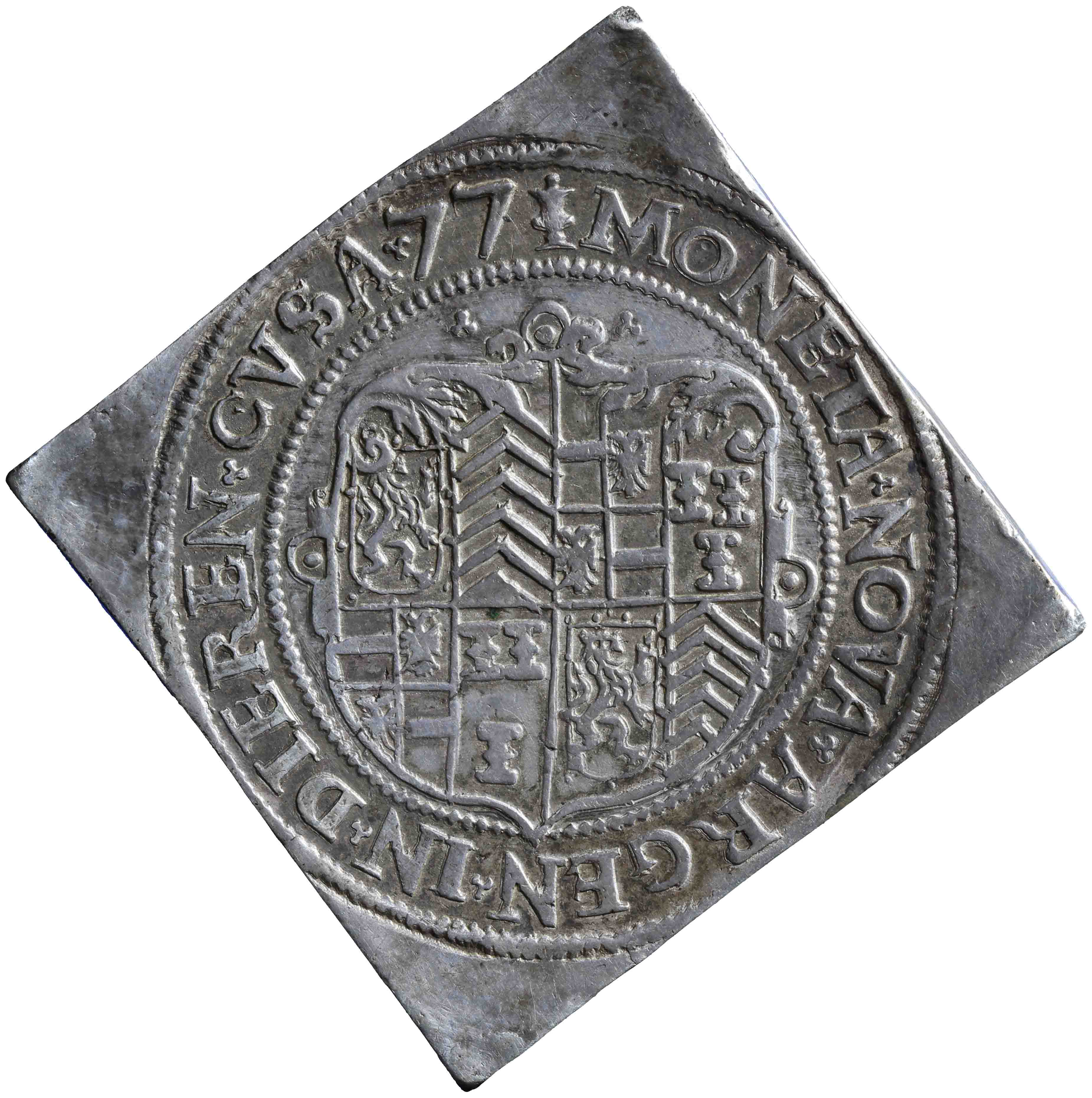 Afbeelding van de keerzijde. daalder. Inventarisnummer:NM-02460