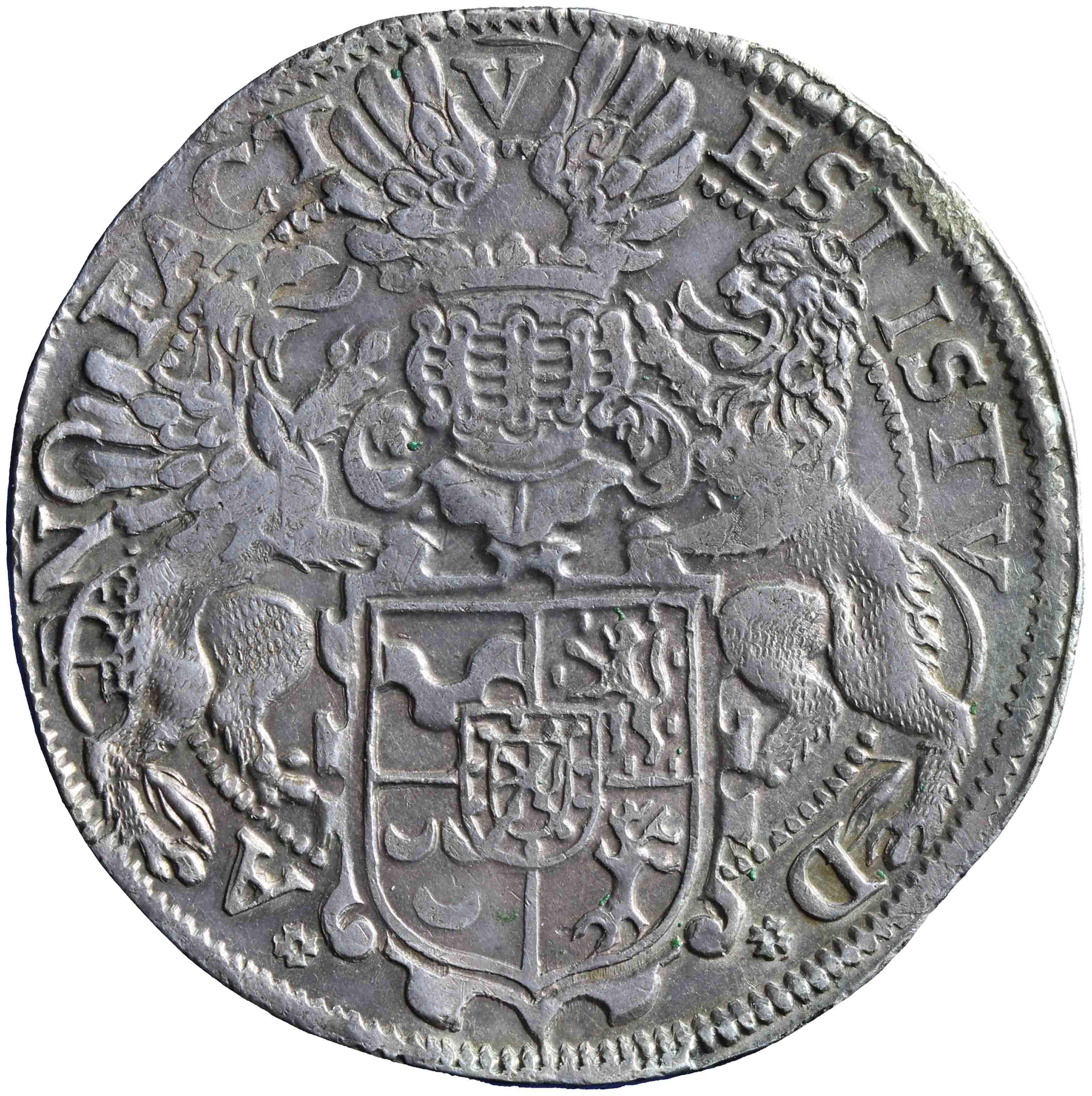 Afbeelding van de keerzijde. daalder. Inventarisnummer:NM-02482