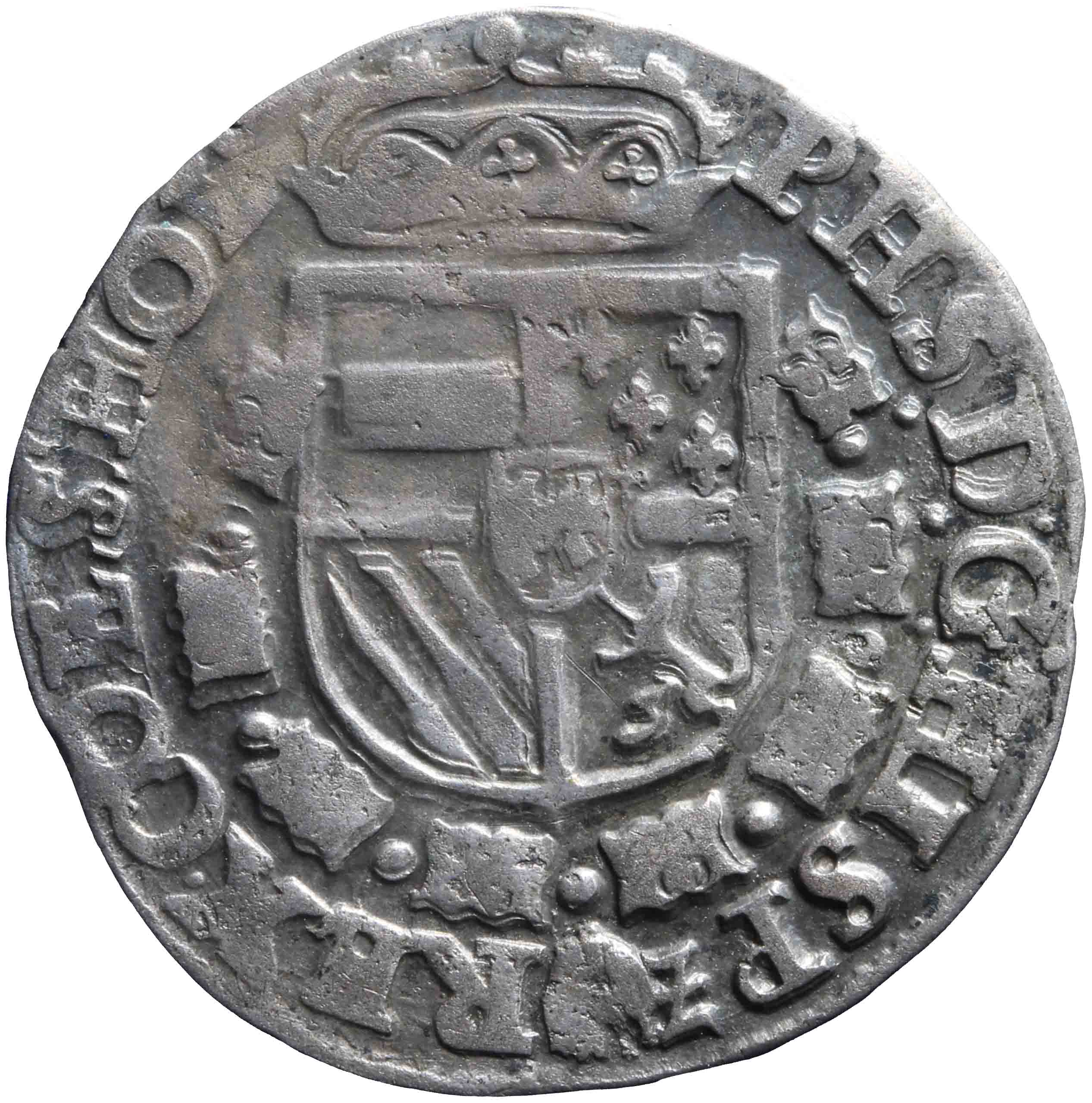Afbeelding van de voorzijde. twintigste Philipsdaalder. Inventarisnummer:NM-03091