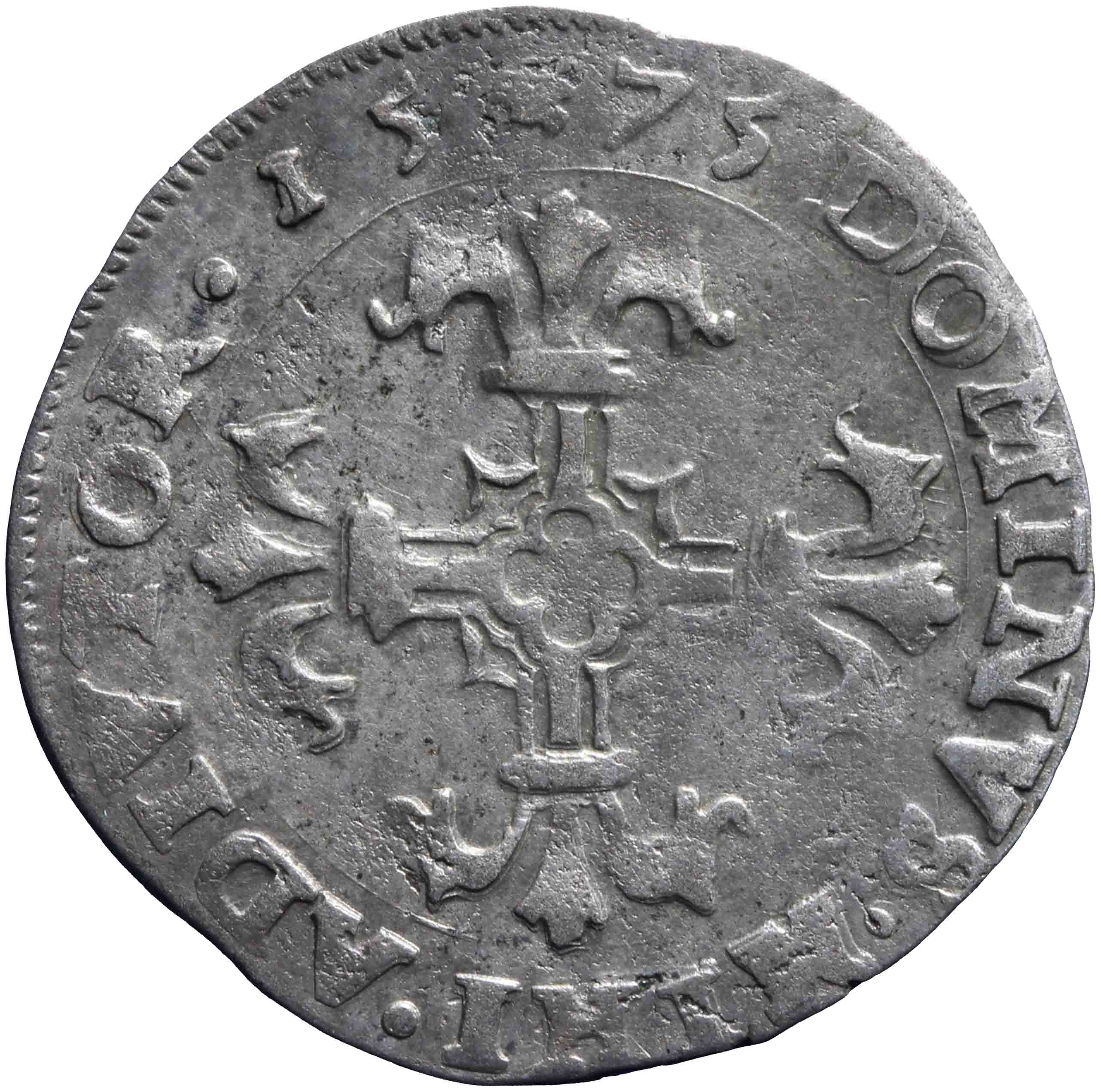 Afbeelding van de keerzijde. twintigste Philipsdaalder. Inventarisnummer:NM-03091