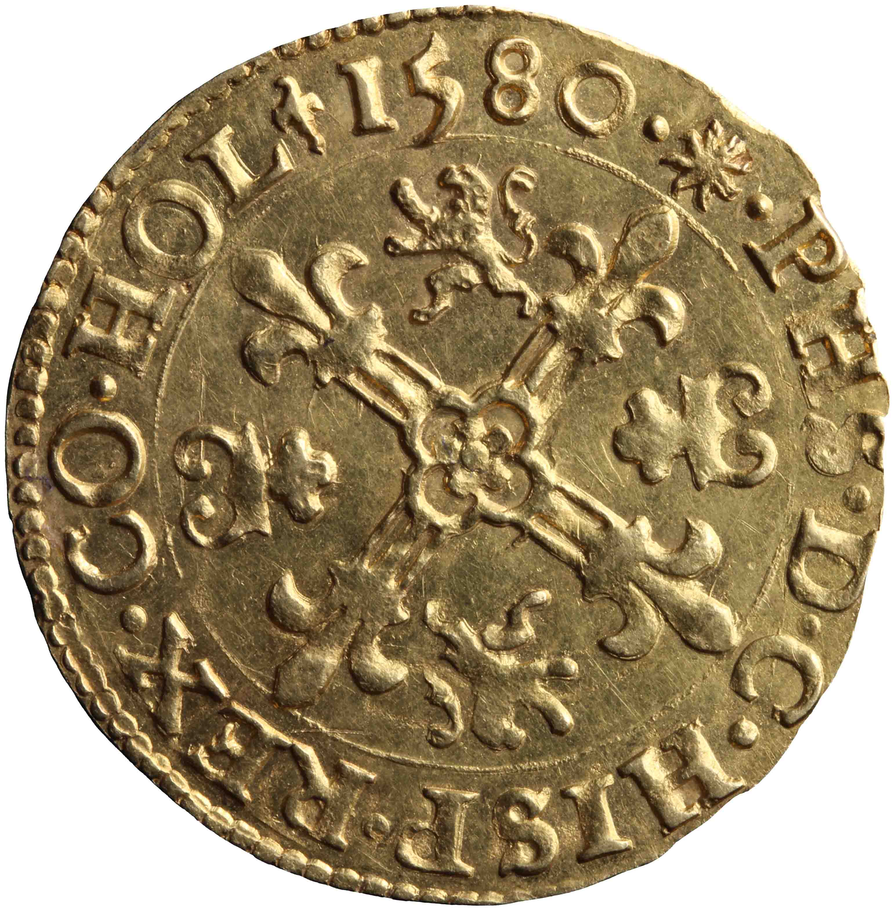 Afbeelding van de voorzijde. zonnekroon. Inventarisnummer:NM-03147