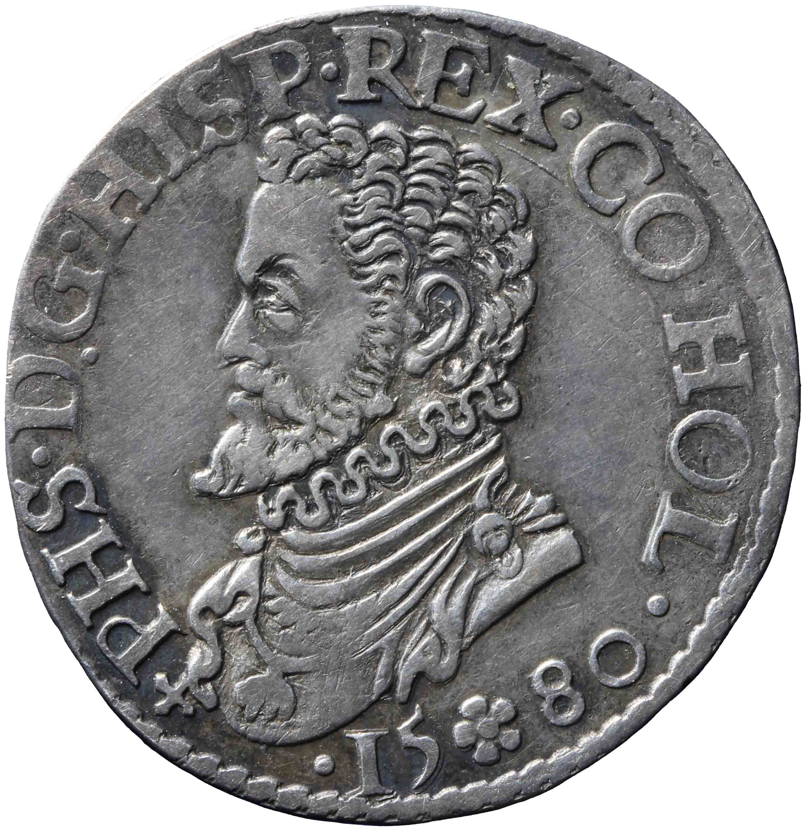 Afbeelding van de voorzijde. vijfde Philipsdaalder. Inventarisnummer:NM-03151