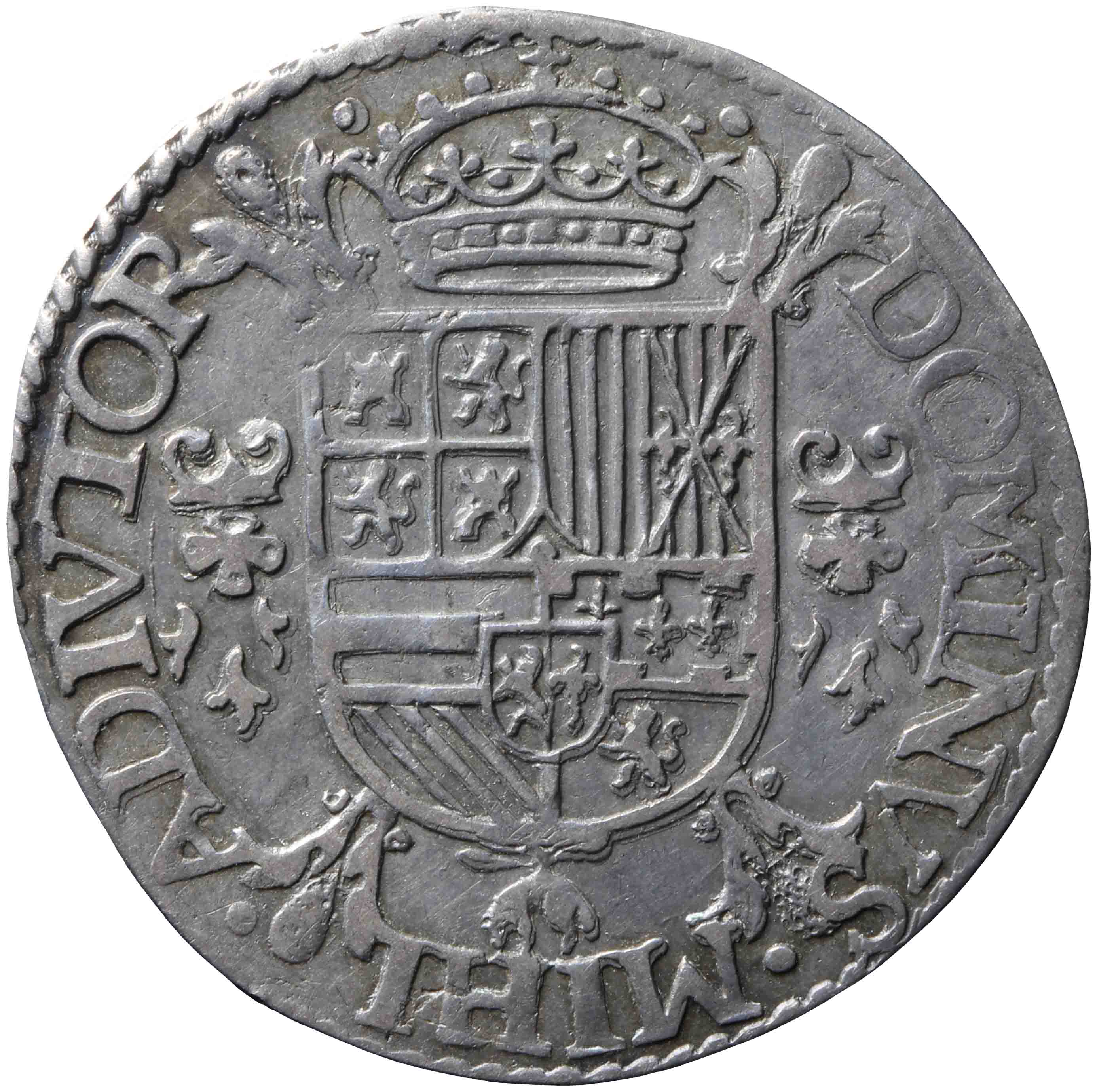 Afbeelding van de keerzijde. vijfde Philipsdaalder. Inventarisnummer:NM-03151