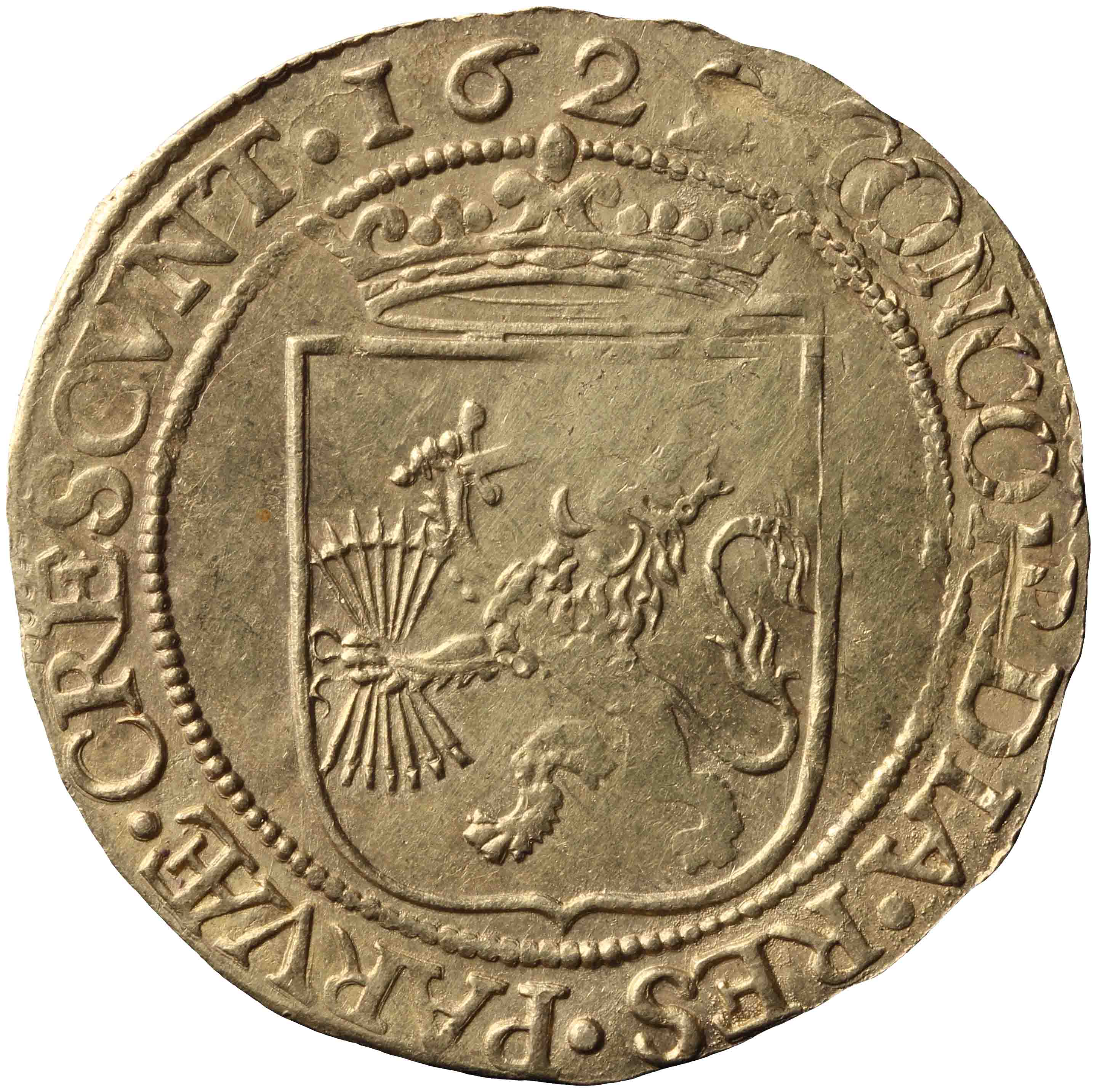 Afbeelding van de keerzijde. grote gouden rijder. Inventarisnummer:NM-03259