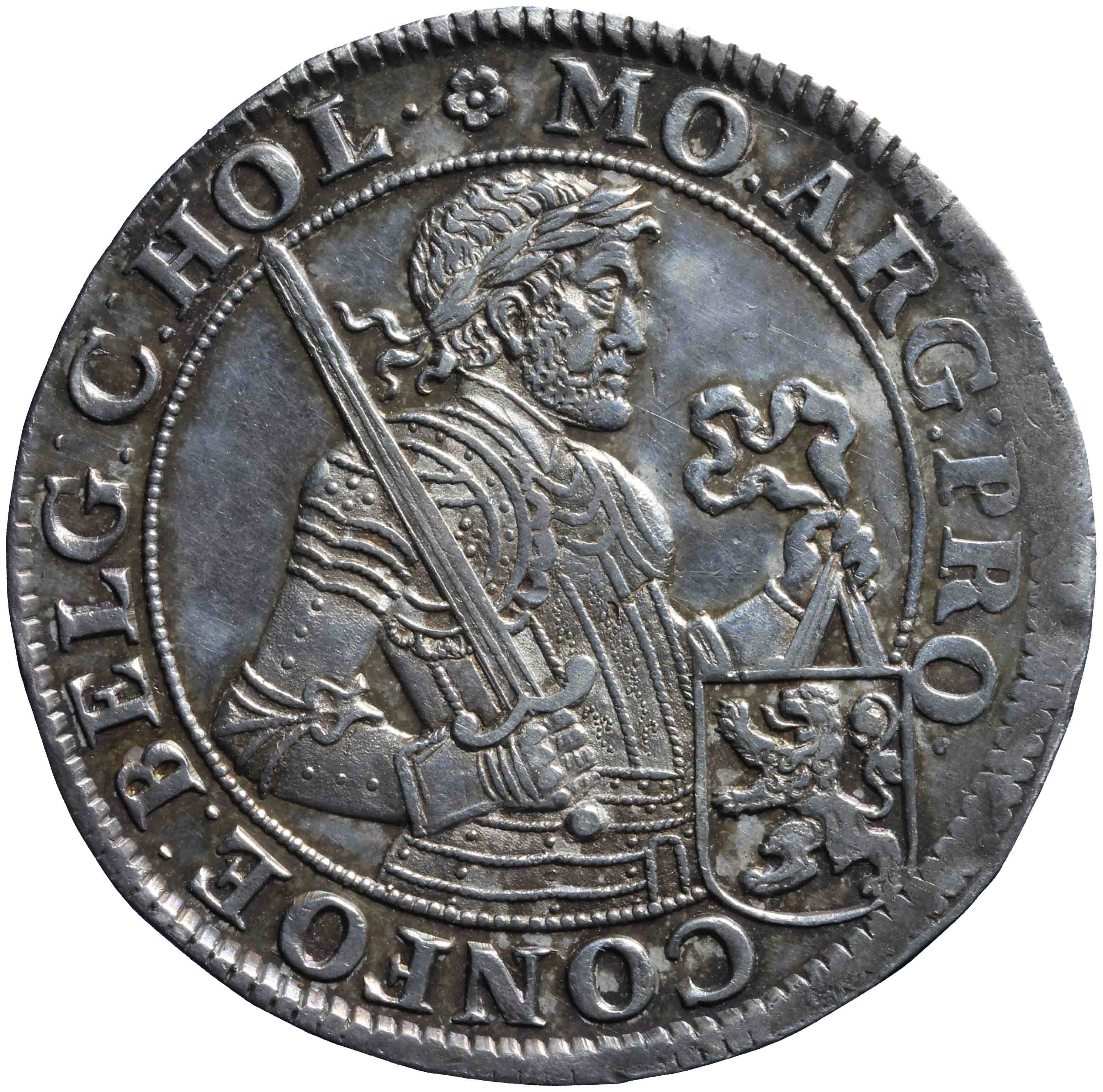 Afbeelding van de voorzijde. Nederlandse rijksdaalder. Inventarisnummer:NM-03376