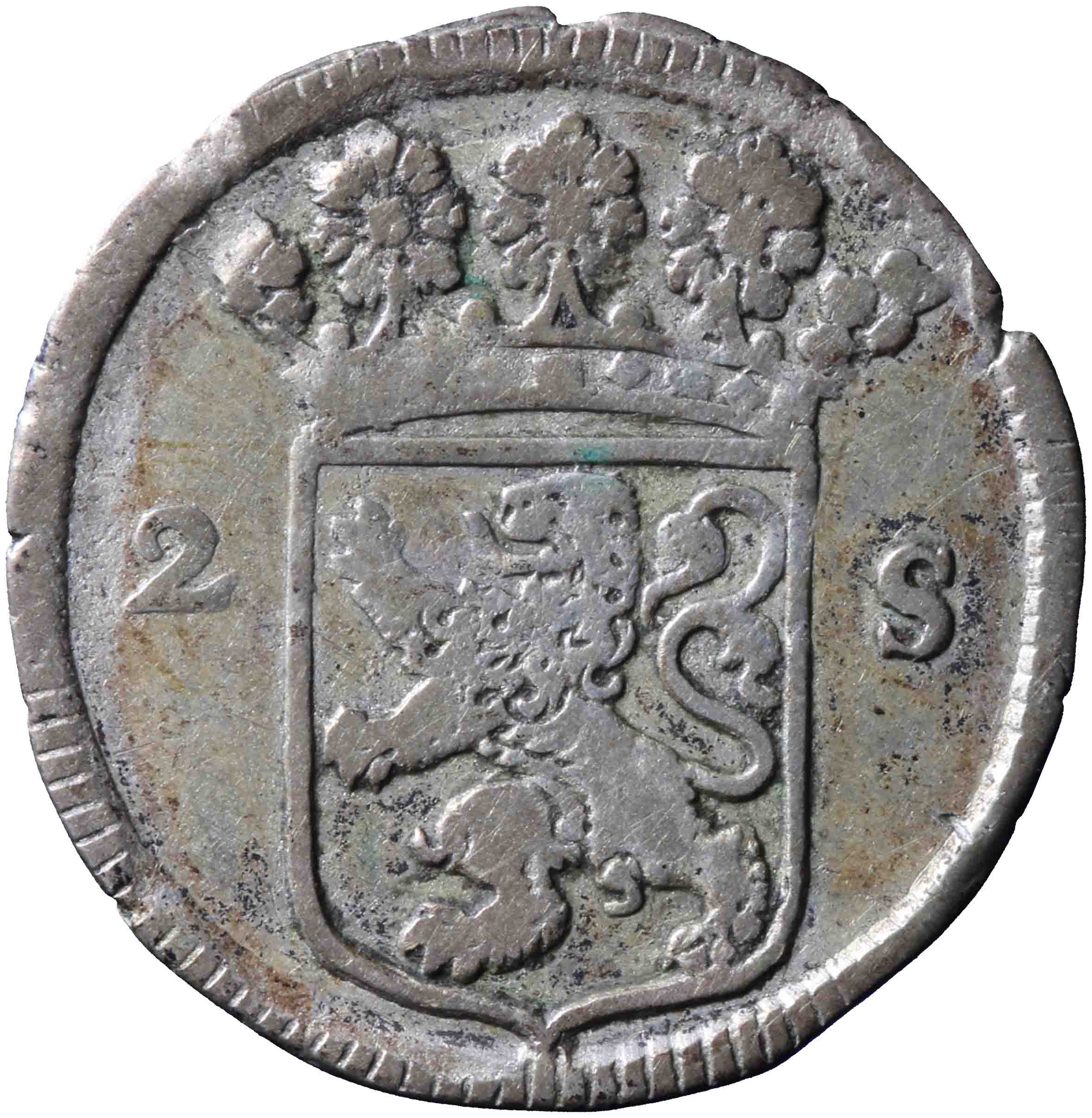 Afbeelding van de voorzijde. dubbele wapenstuiver. Inventarisnummer:NM-03383