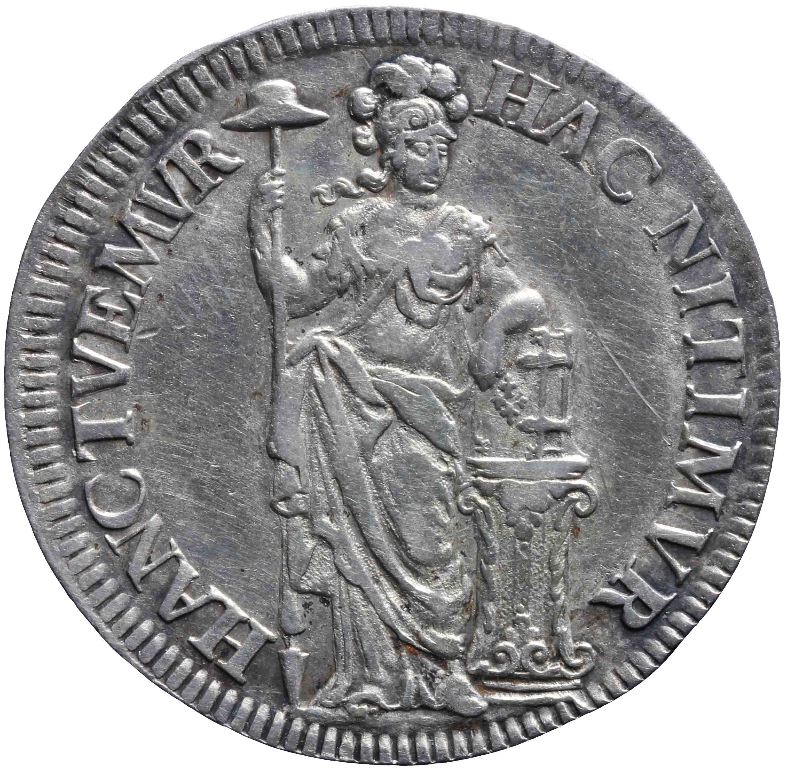 Afbeelding van de voorzijde. provinciale gulden. Inventarisnummer:NM-03403