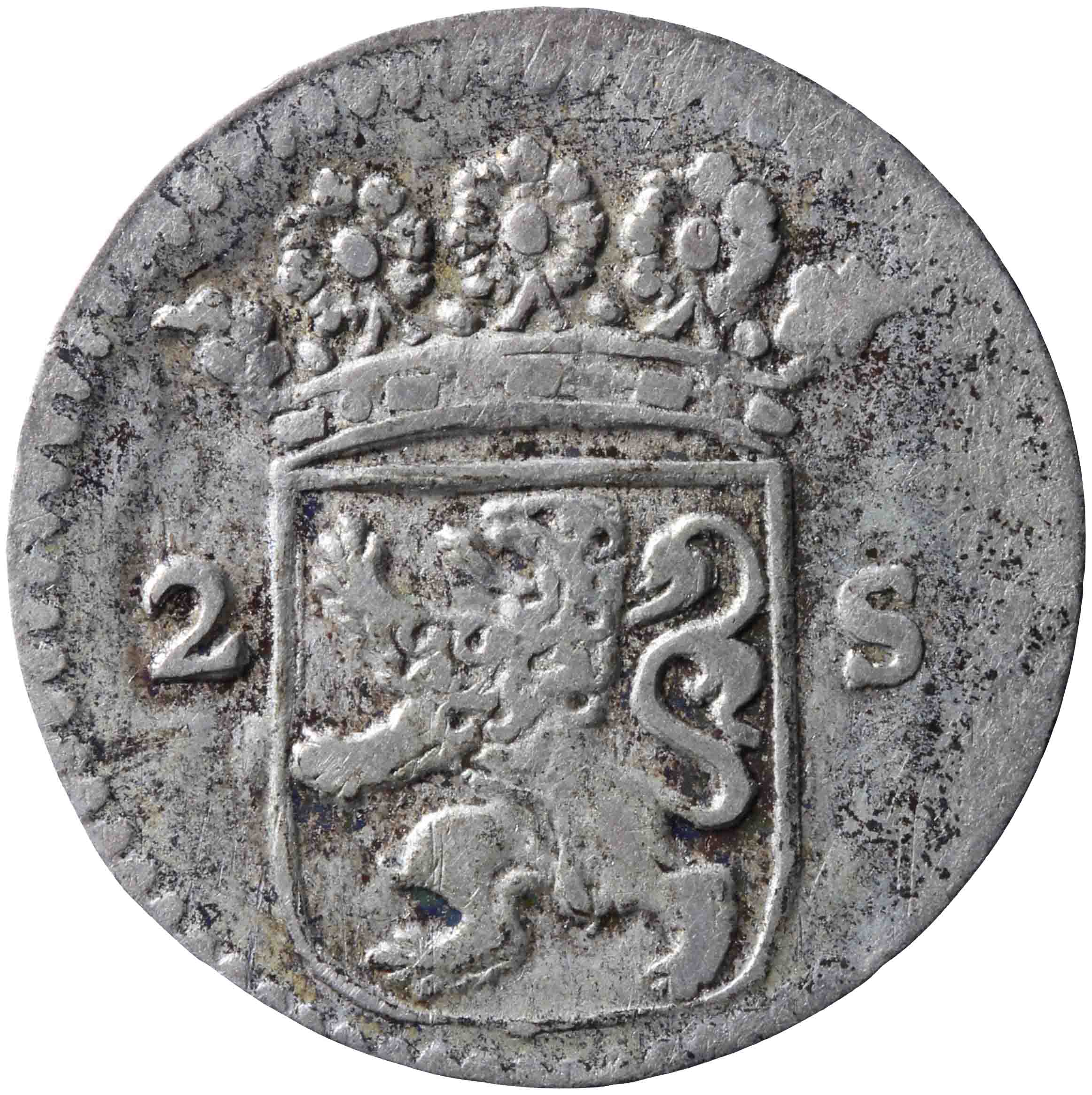 Afbeelding van de voorzijde. dubbele wapenstuiver. Inventarisnummer:NM-03471