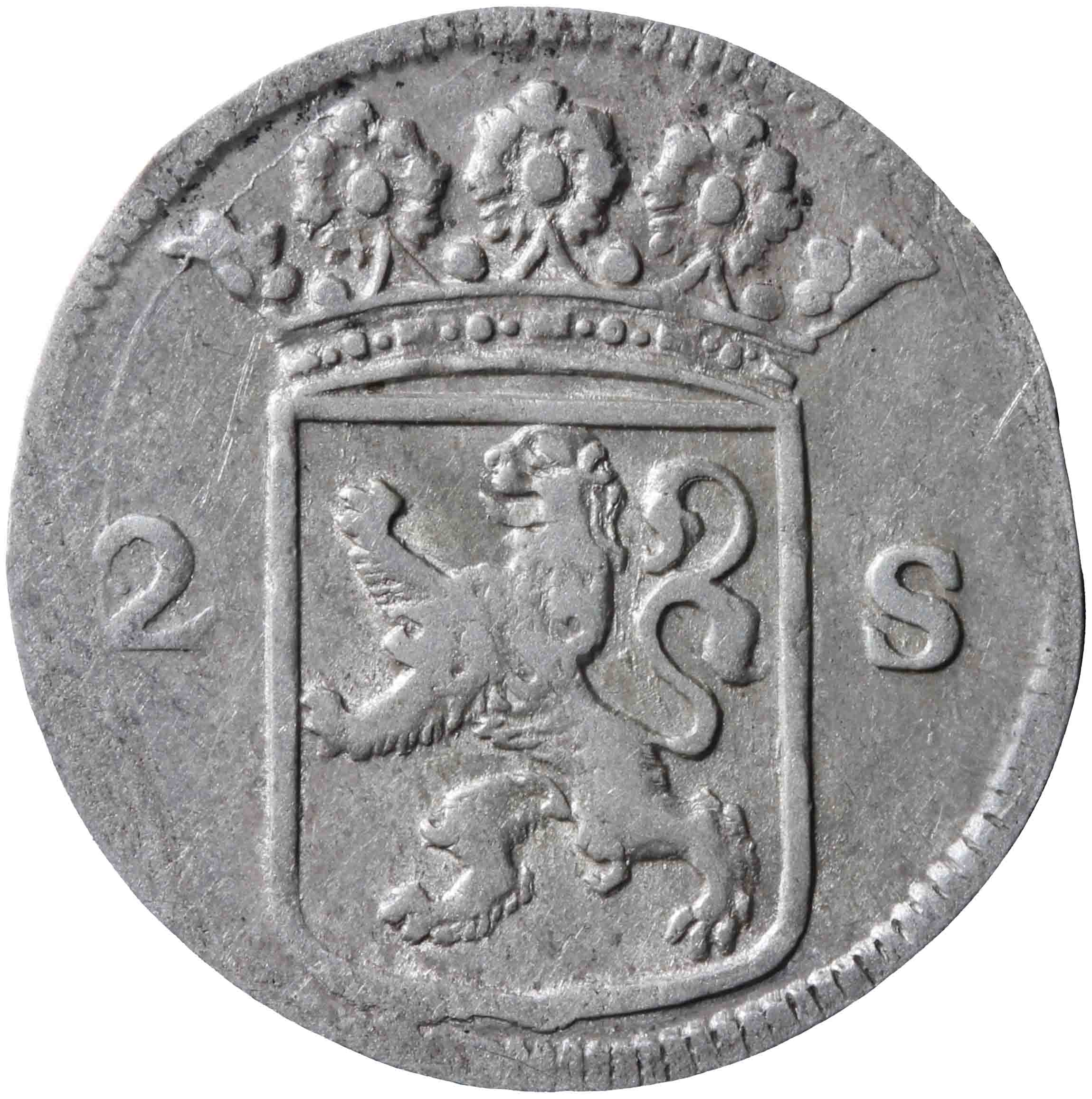 Afbeelding van de voorzijde. dubbele wapenstuiver. Inventarisnummer:NM-03486