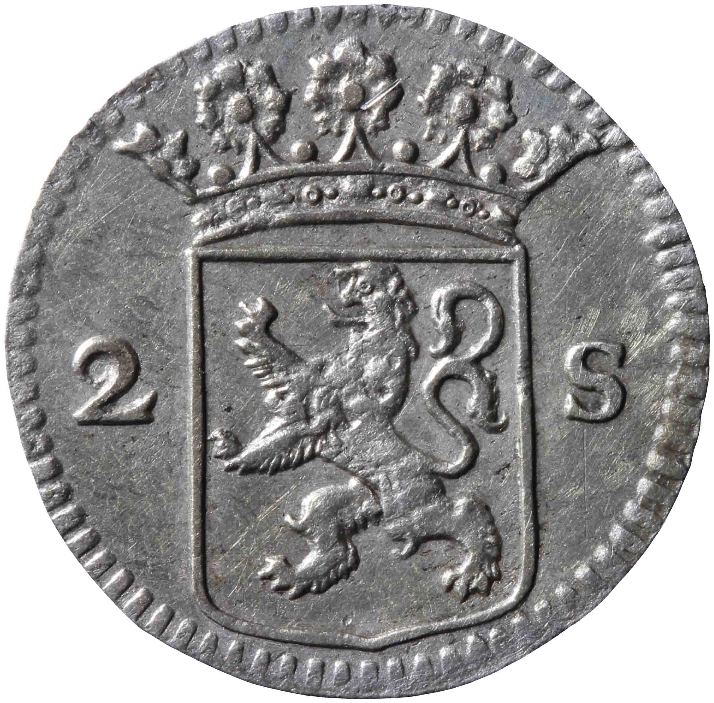 Afbeelding van de voorzijde. dubbele wapenstuiver. Inventarisnummer:NM-03498