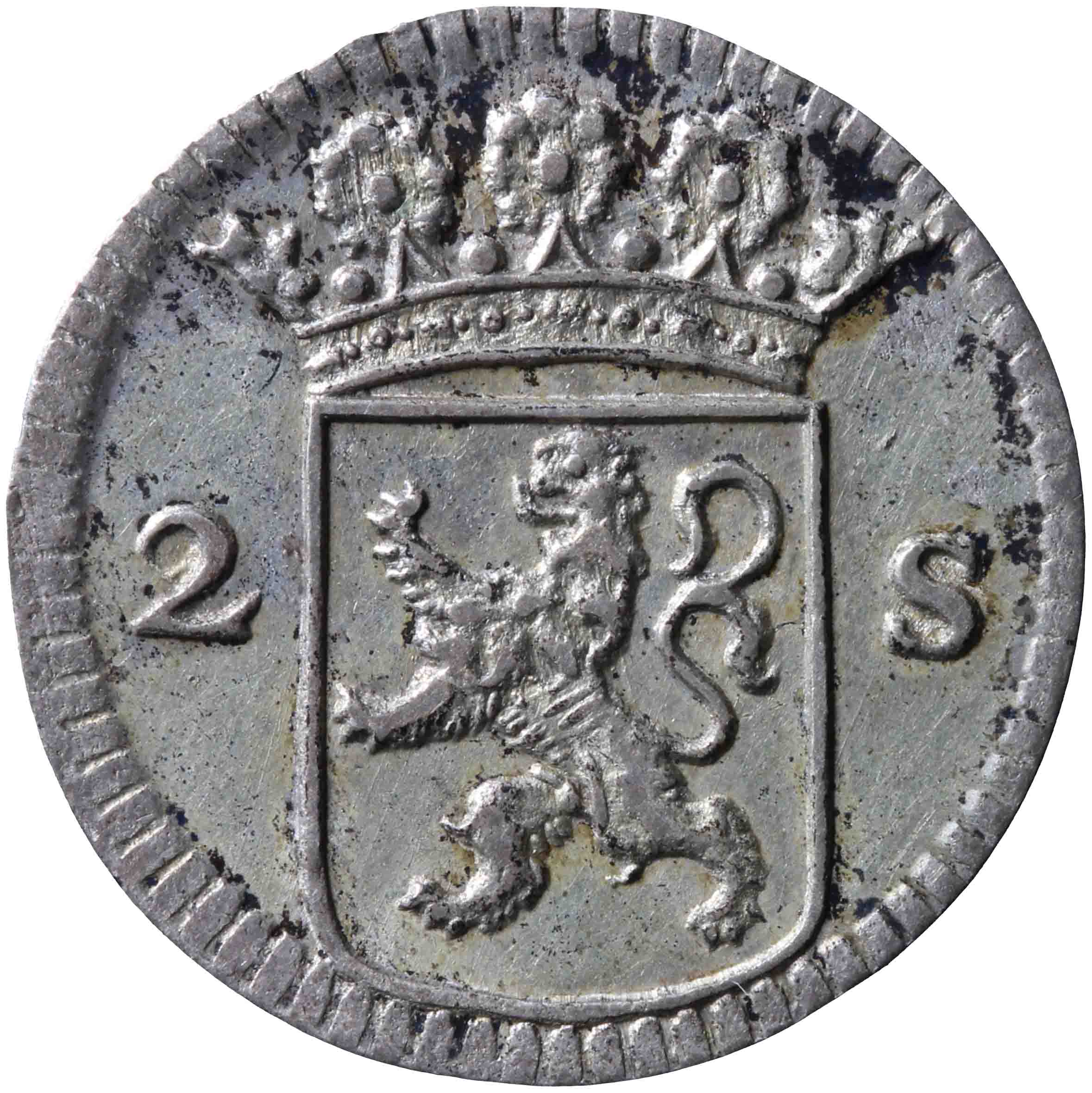 Afbeelding van de voorzijde. dubbele wapenstuiver. Inventarisnummer:NM-03503