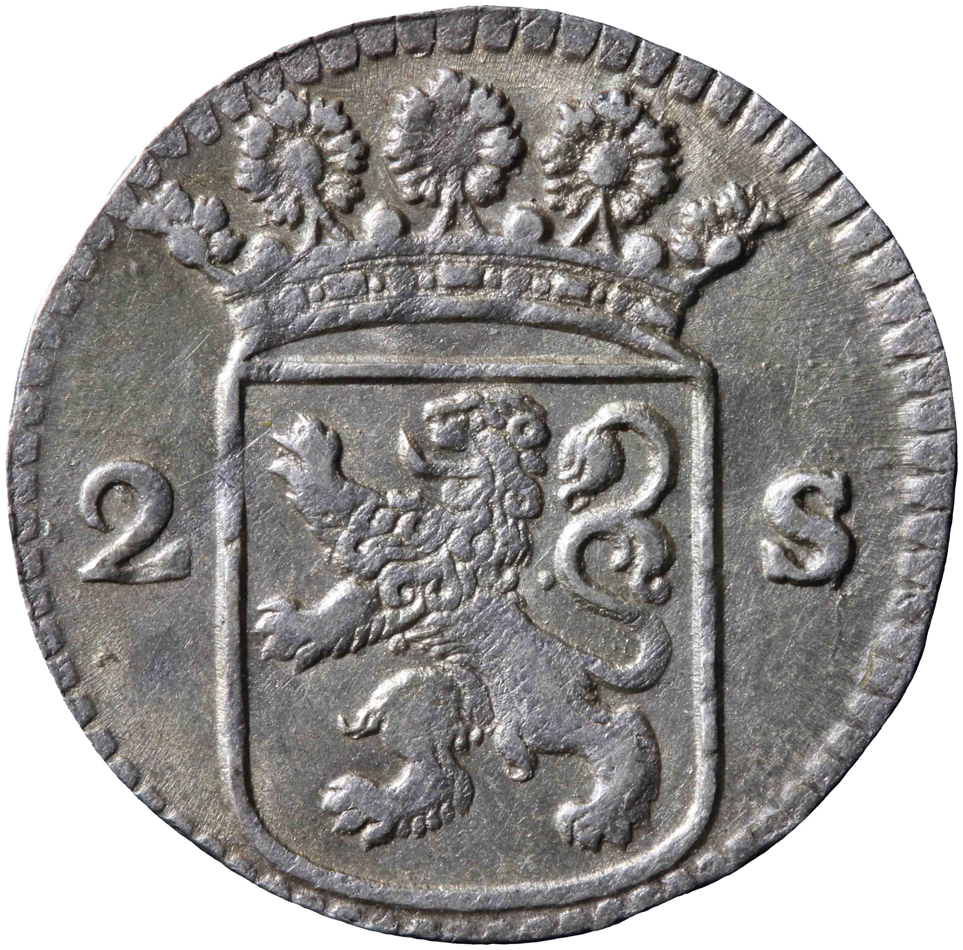Afbeelding van de voorzijde. dubbele wapenstuiver. Inventarisnummer:NM-03515