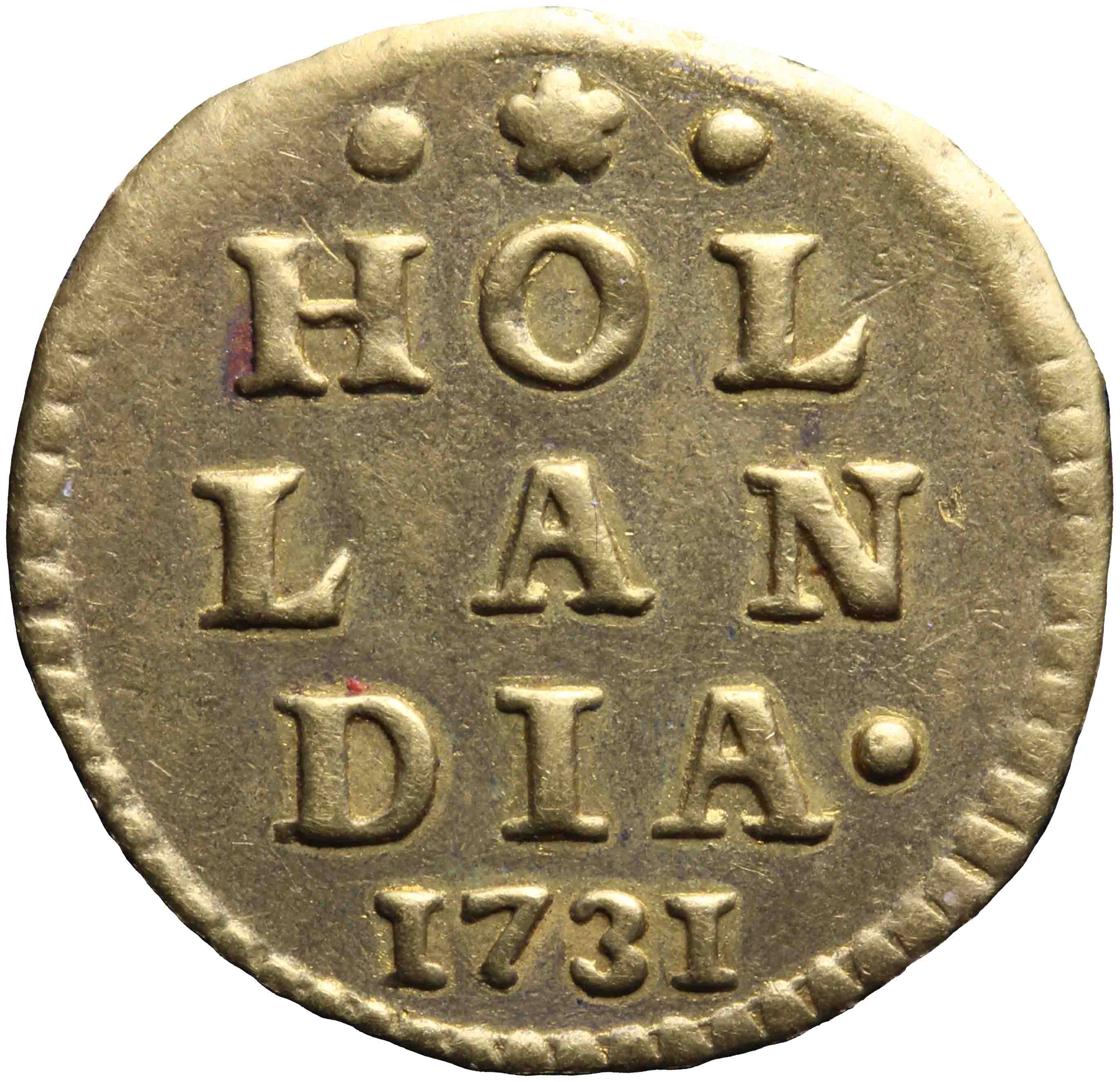 Afbeelding van de keerzijde. stuiver of wapenstuiver. Inventarisnummer:NM-03519