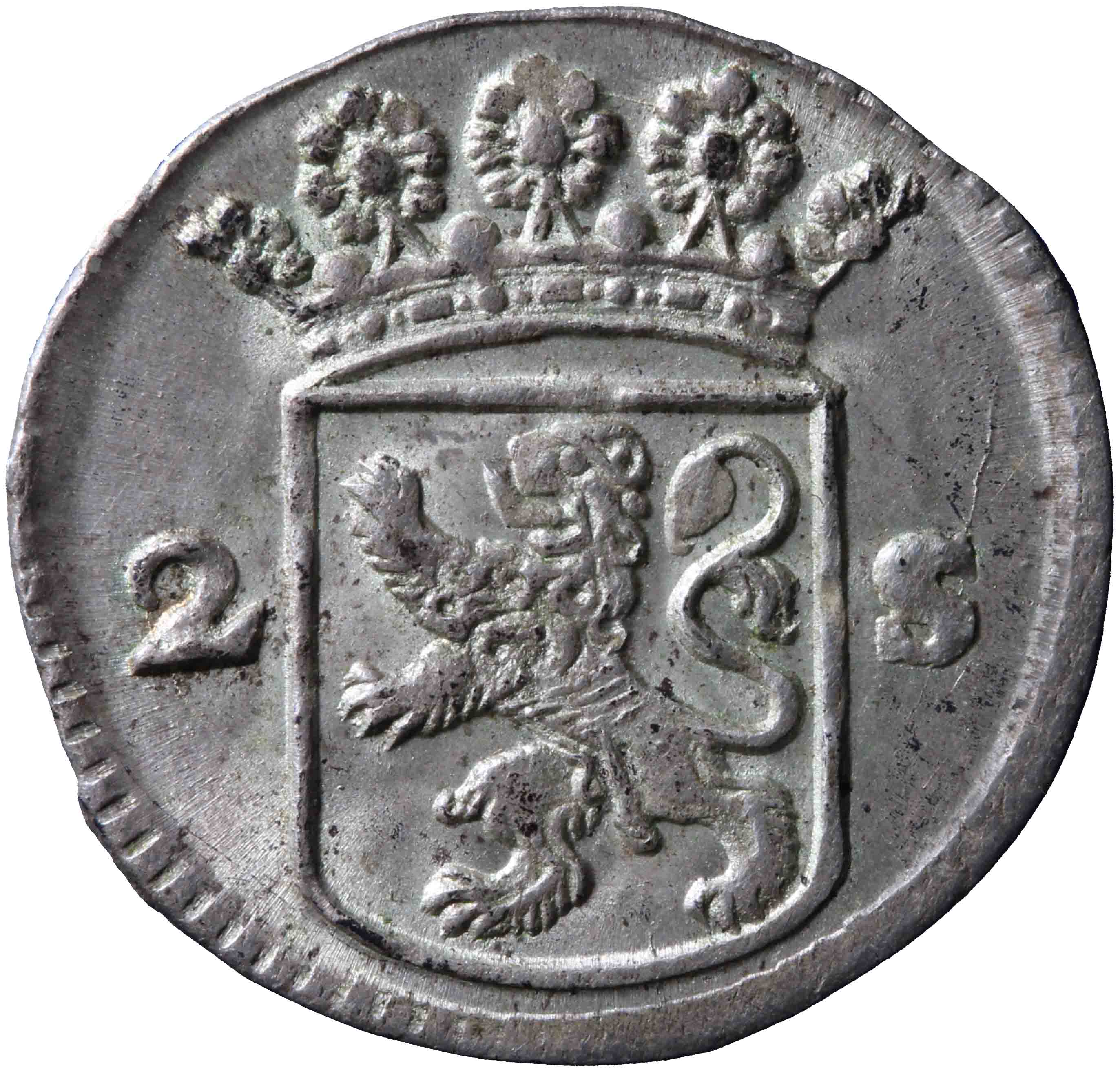 Afbeelding van de voorzijde. dubbele wapenstuiver. Inventarisnummer:NM-03561