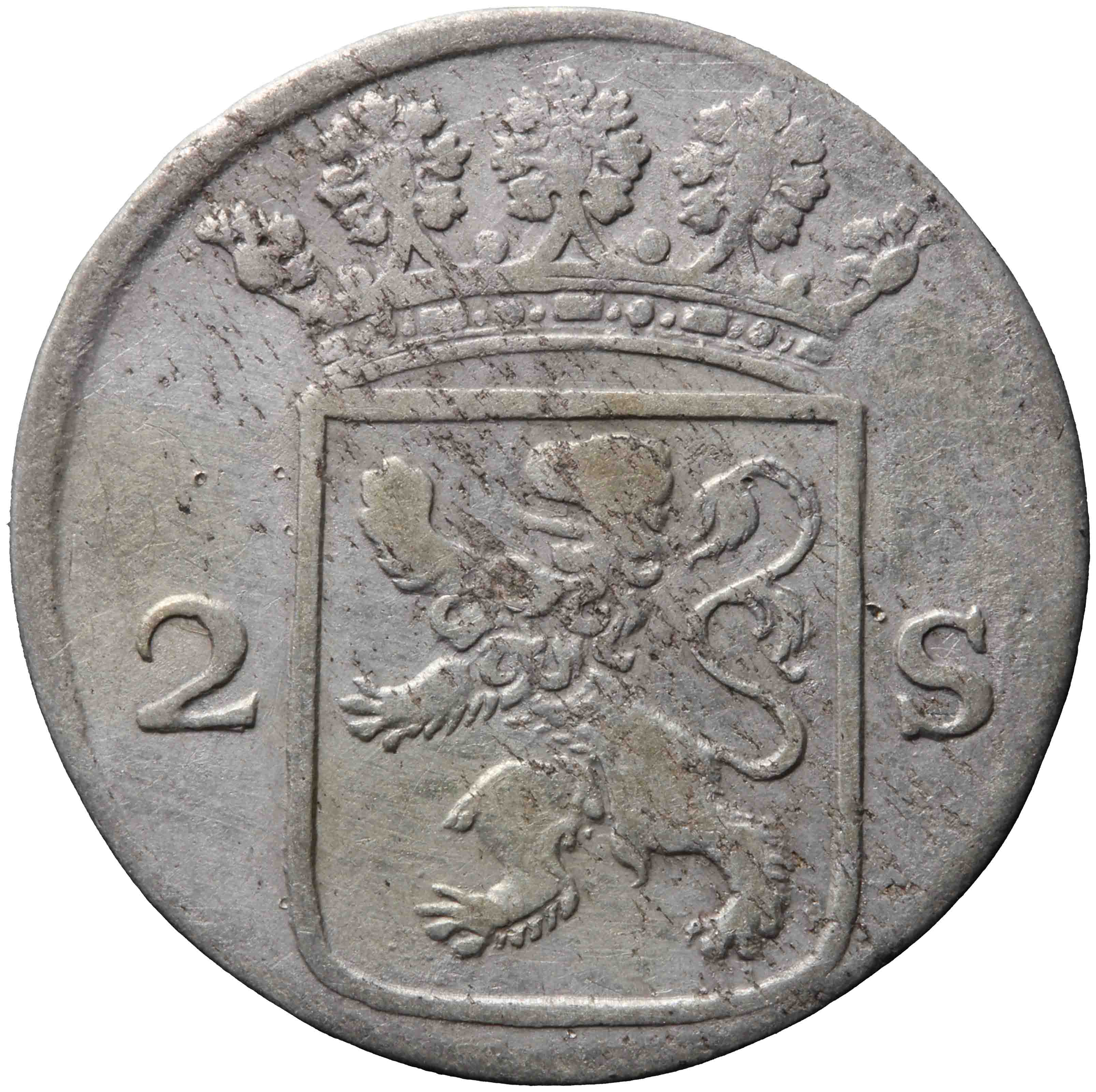 Afbeelding van de voorzijde. dubbele wapenstuiver. Inventarisnummer:NM-03686