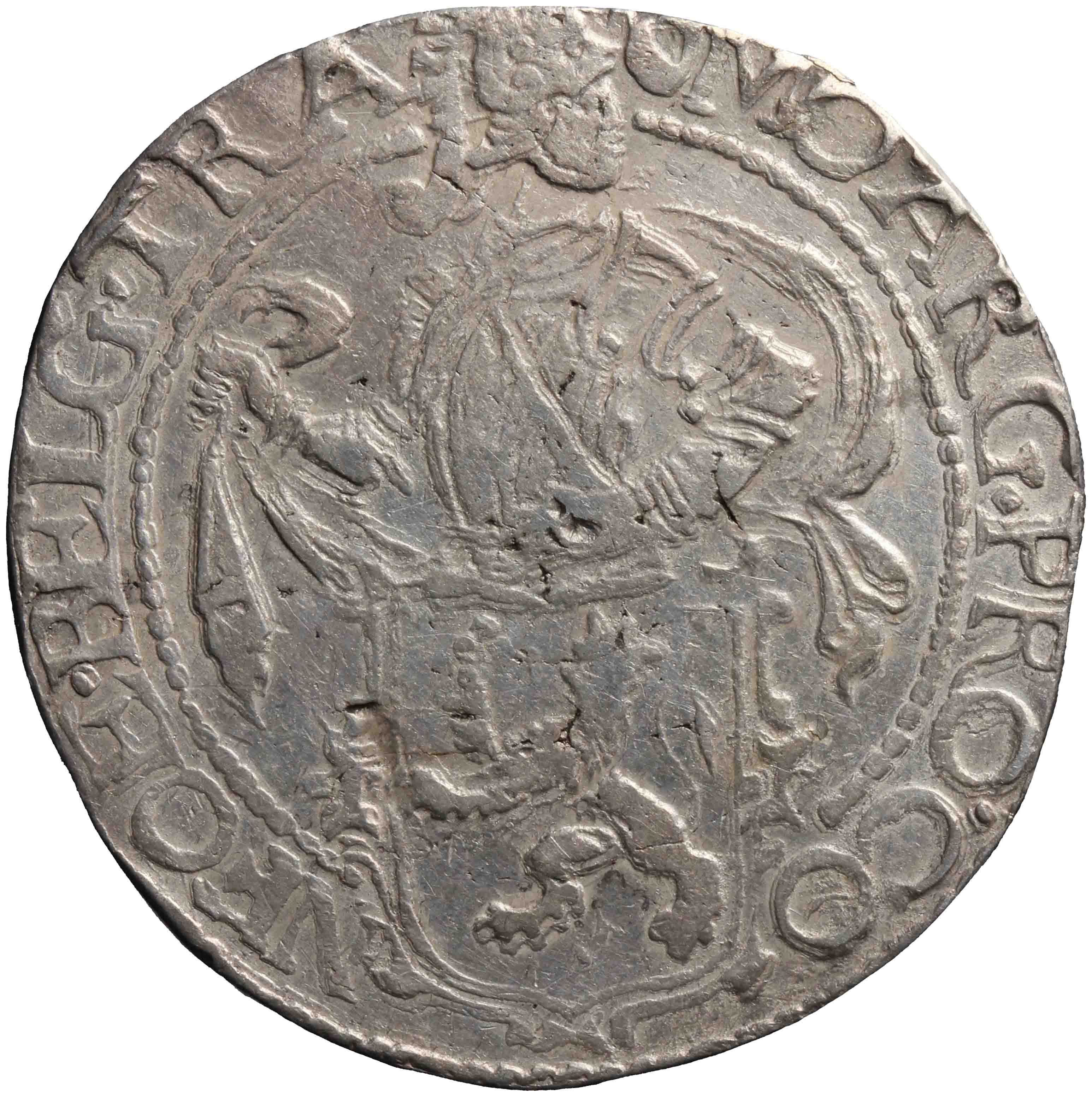 Afbeelding van de voorzijde. leeuwendaalder. Inventarisnummer:NM-05812