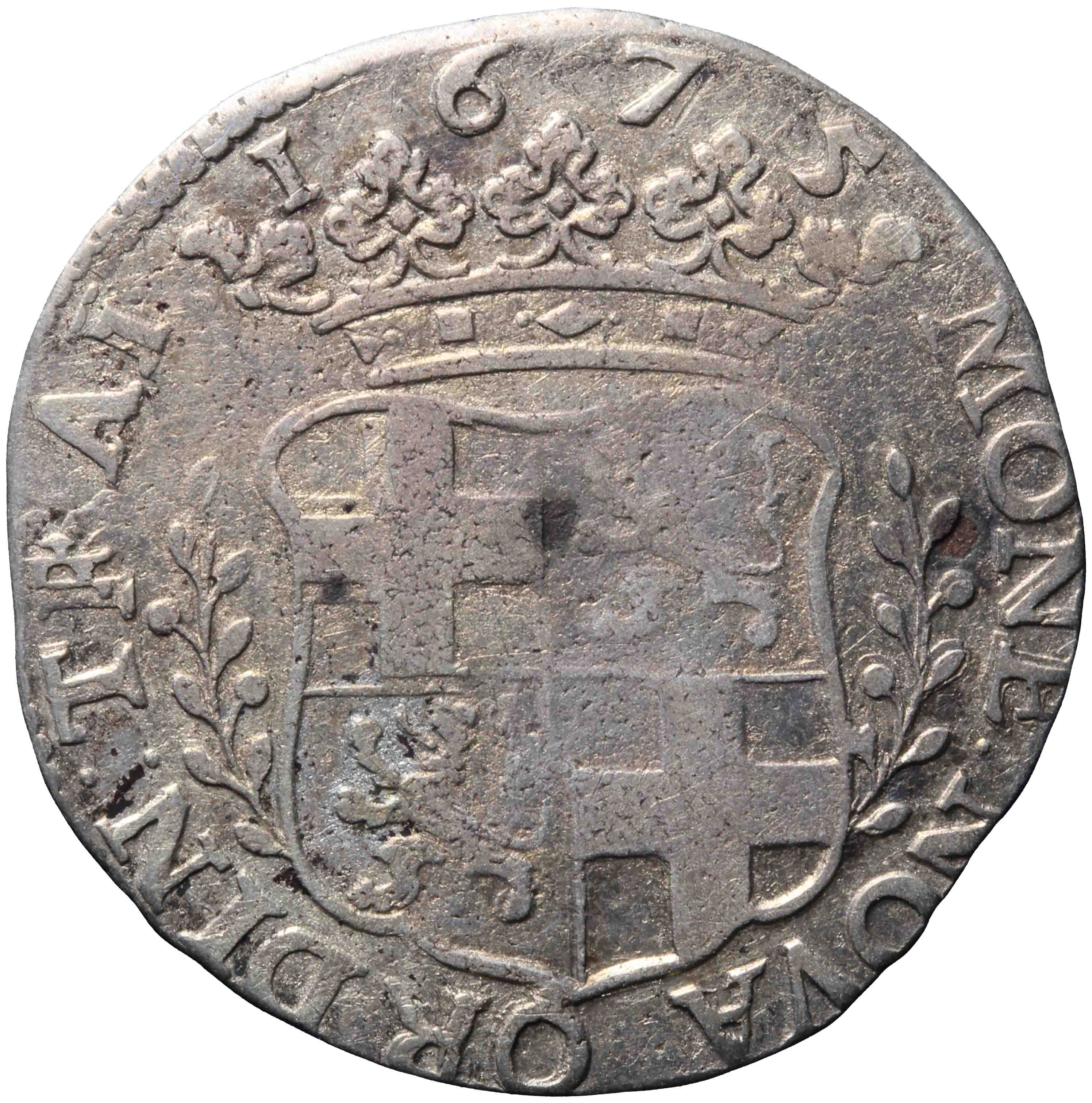 Afbeelding van de voorzijde. ruiterschelling. Inventarisnummer:NM-05928