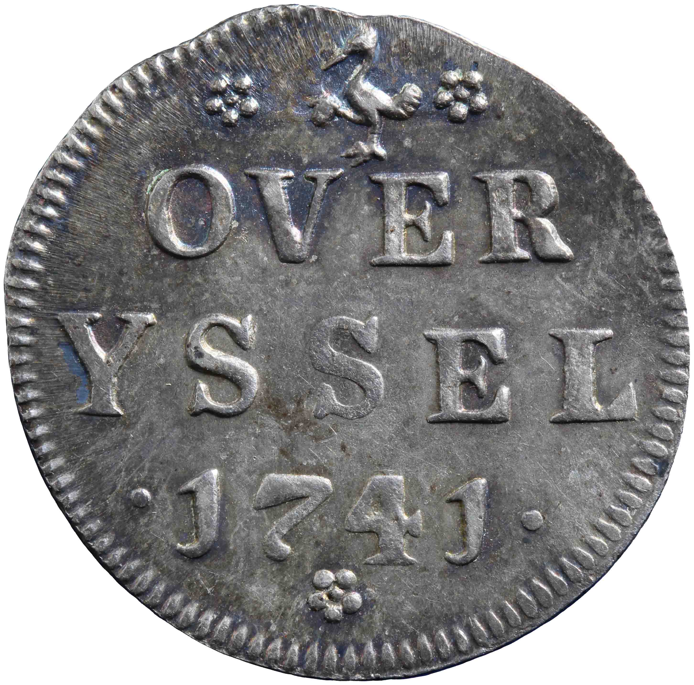 Afbeelding van de keerzijde. duit. Inventarisnummer:NM-07222