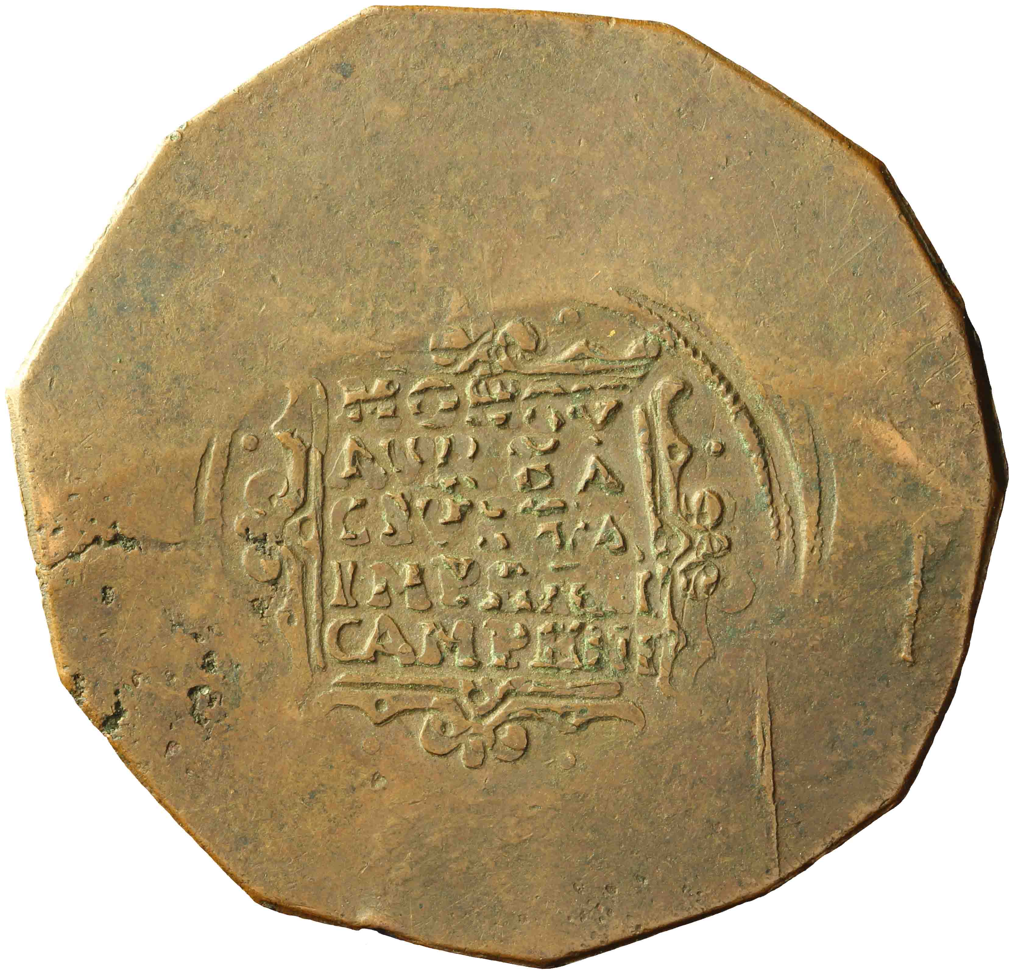 Afbeelding van de voorzijde. dukaat. Inventarisnummer:NM-07803