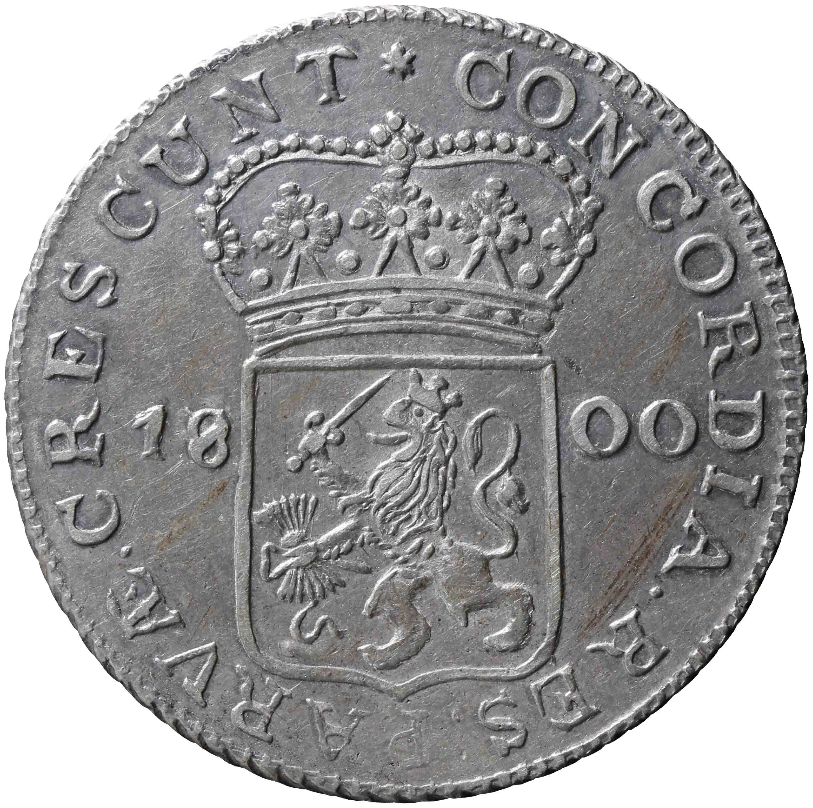 Afbeelding van de keerzijde. zilveren dukaat. Inventarisnummer:NM-08629