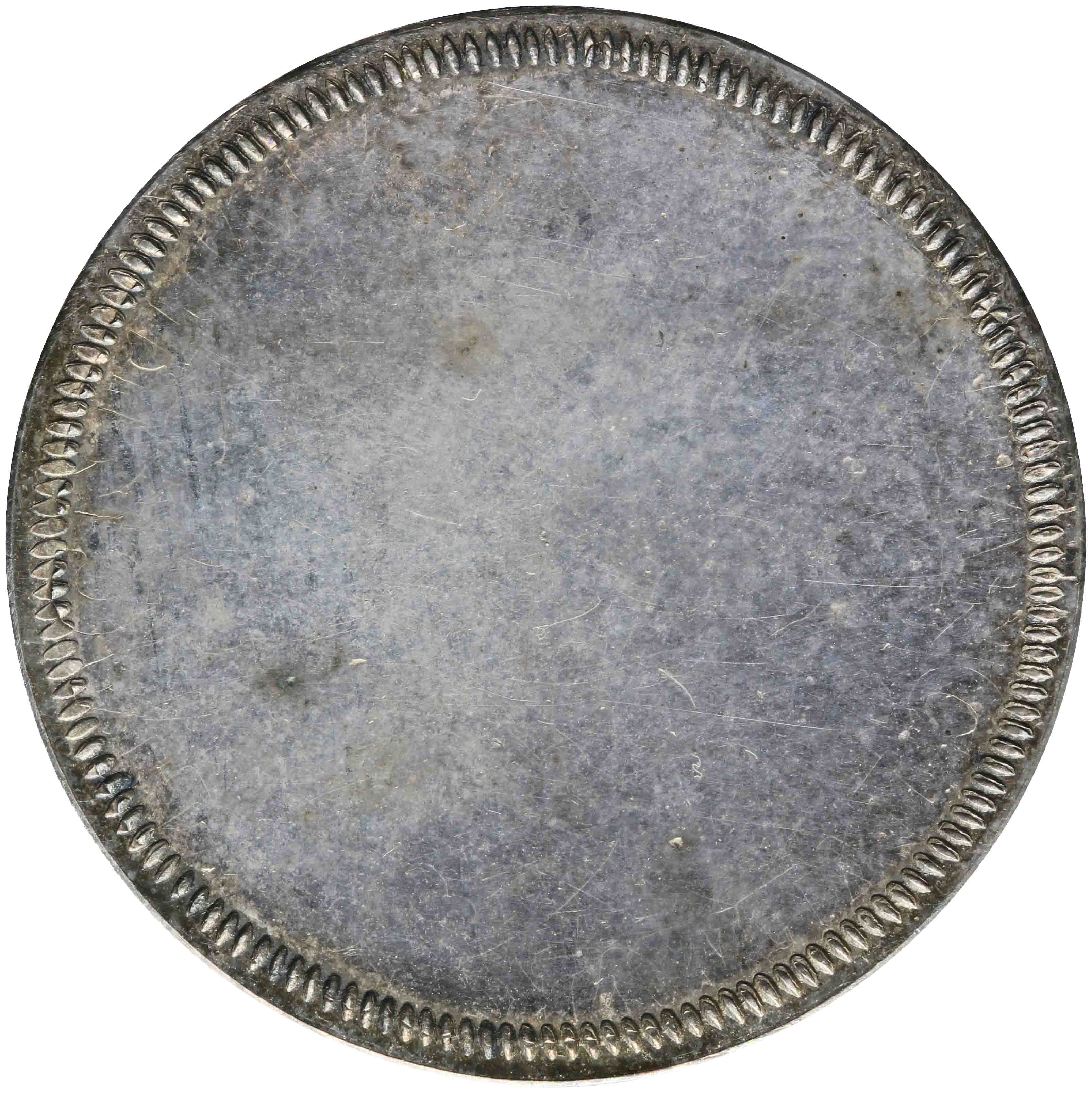 Afbeelding van de voorzijde. halve gulden. Inventarisnummer:NM-08638